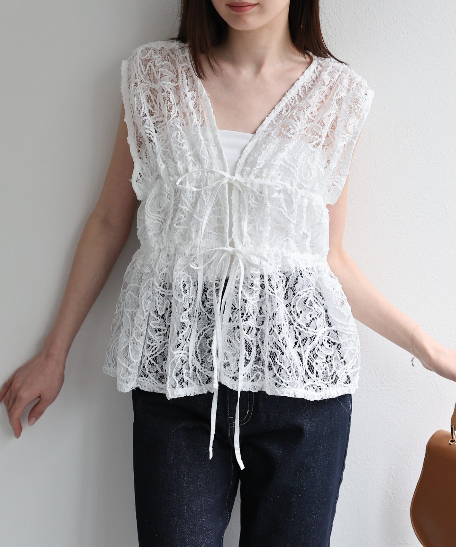 model：162cm 着用サイズ：F