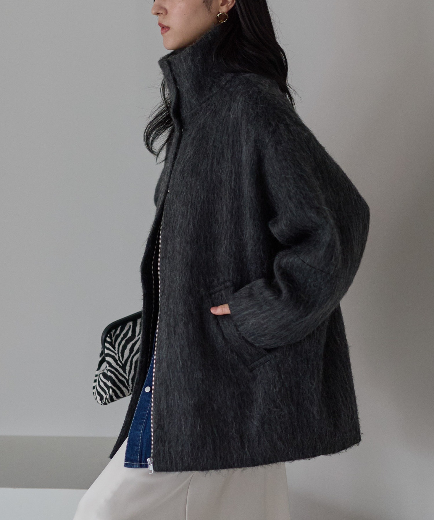 model：161cm
着用サイズ：FREE