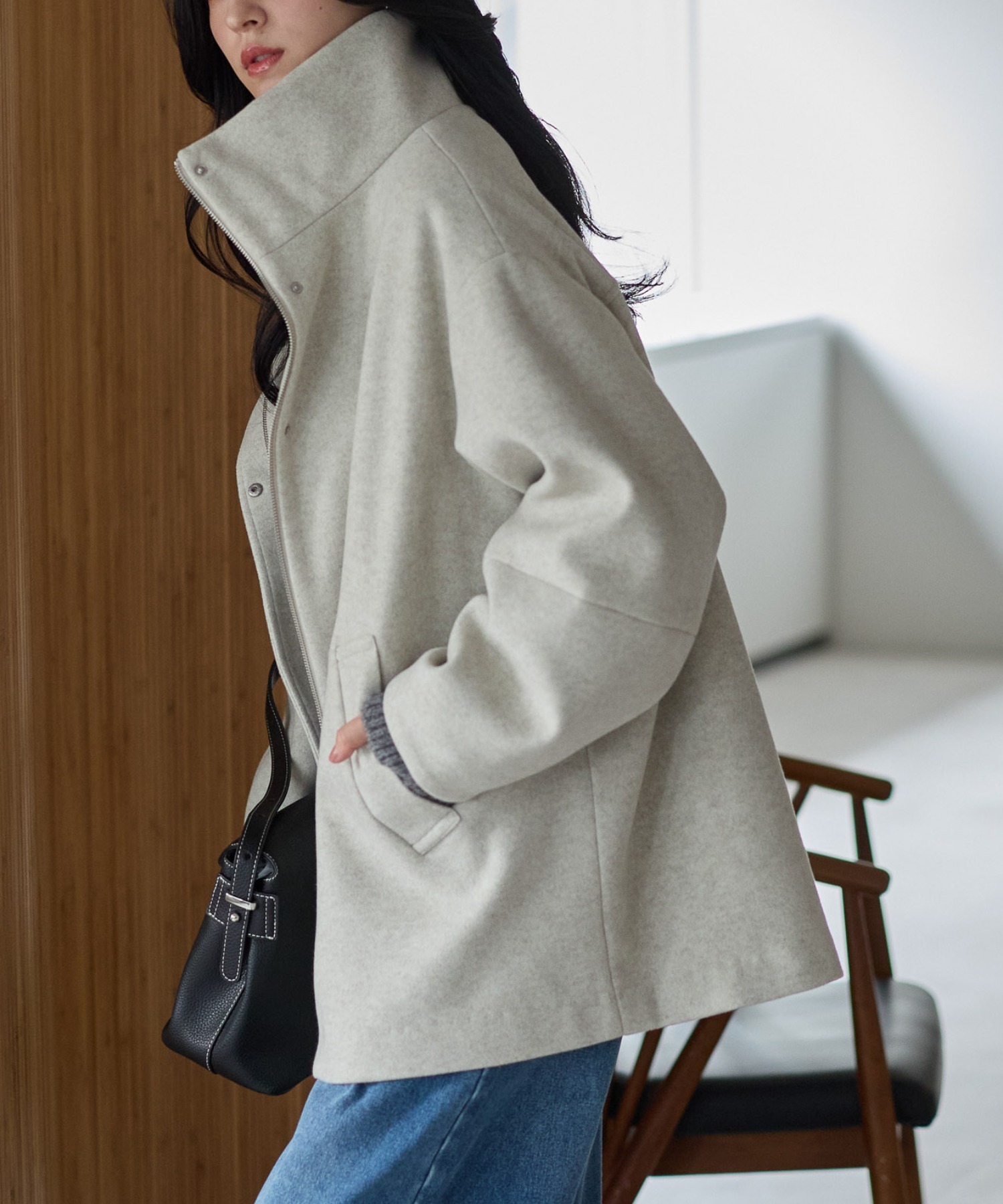 model：161cm
着用サイズ：FREE