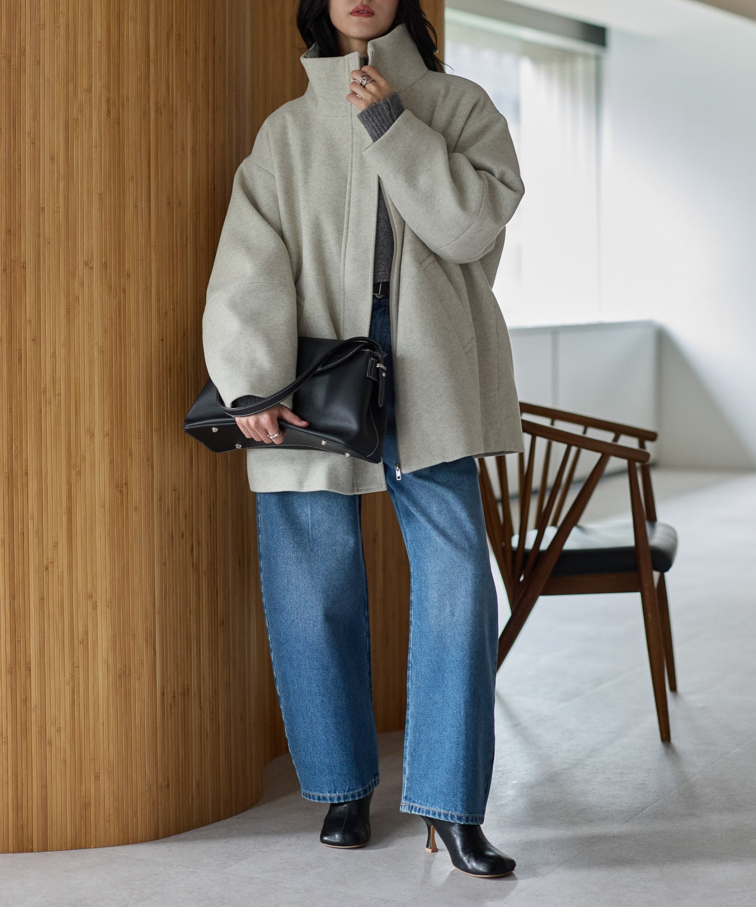 model：161cm
着用サイズ：FREE