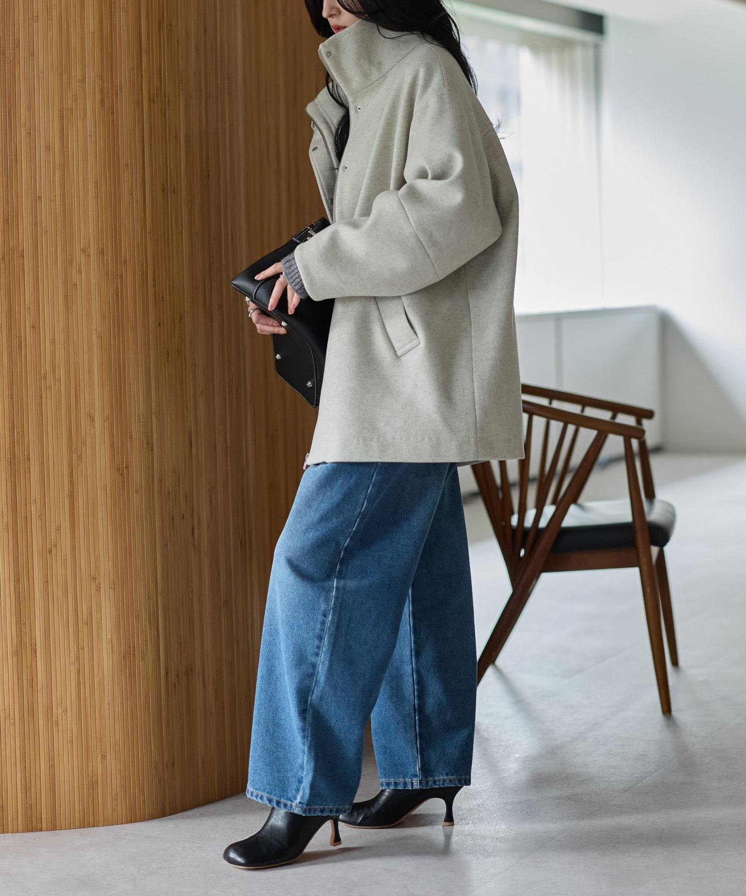 model：161cm
着用サイズ：FREE