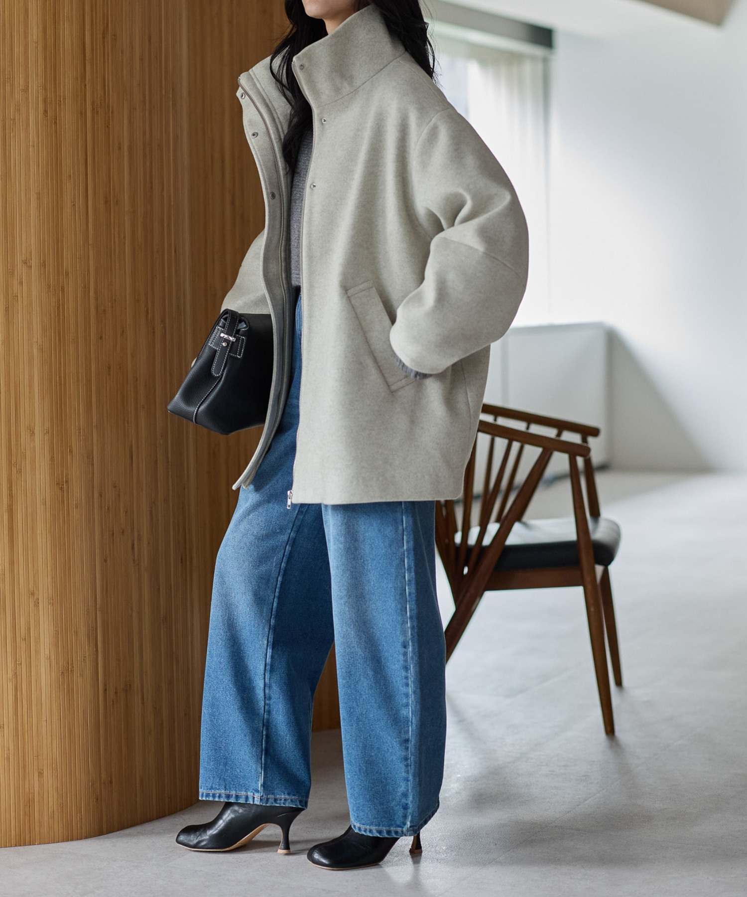 model：161cm
着用サイズ：FREE