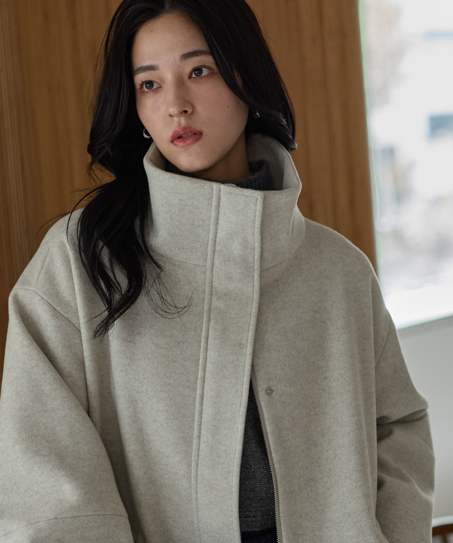 model：161cm
着用サイズ：FREE