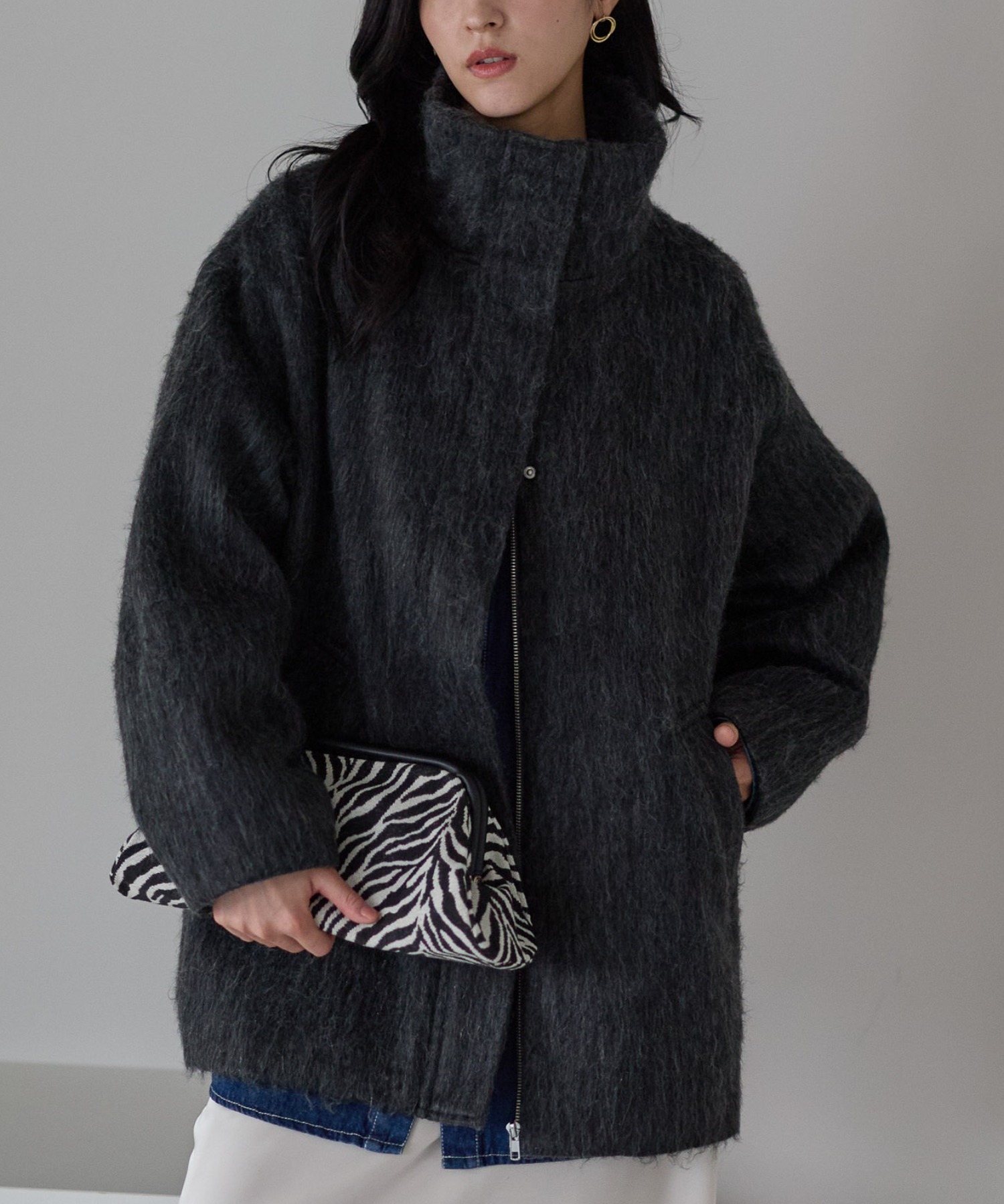 model：161cm
着用サイズ：FREE