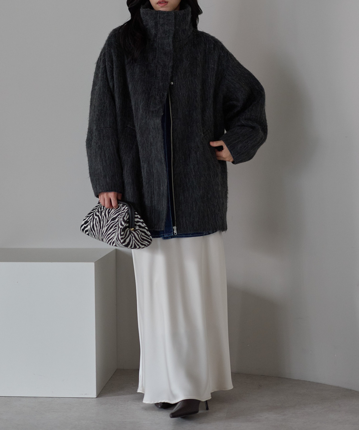 model：161cm
着用サイズ：FREE