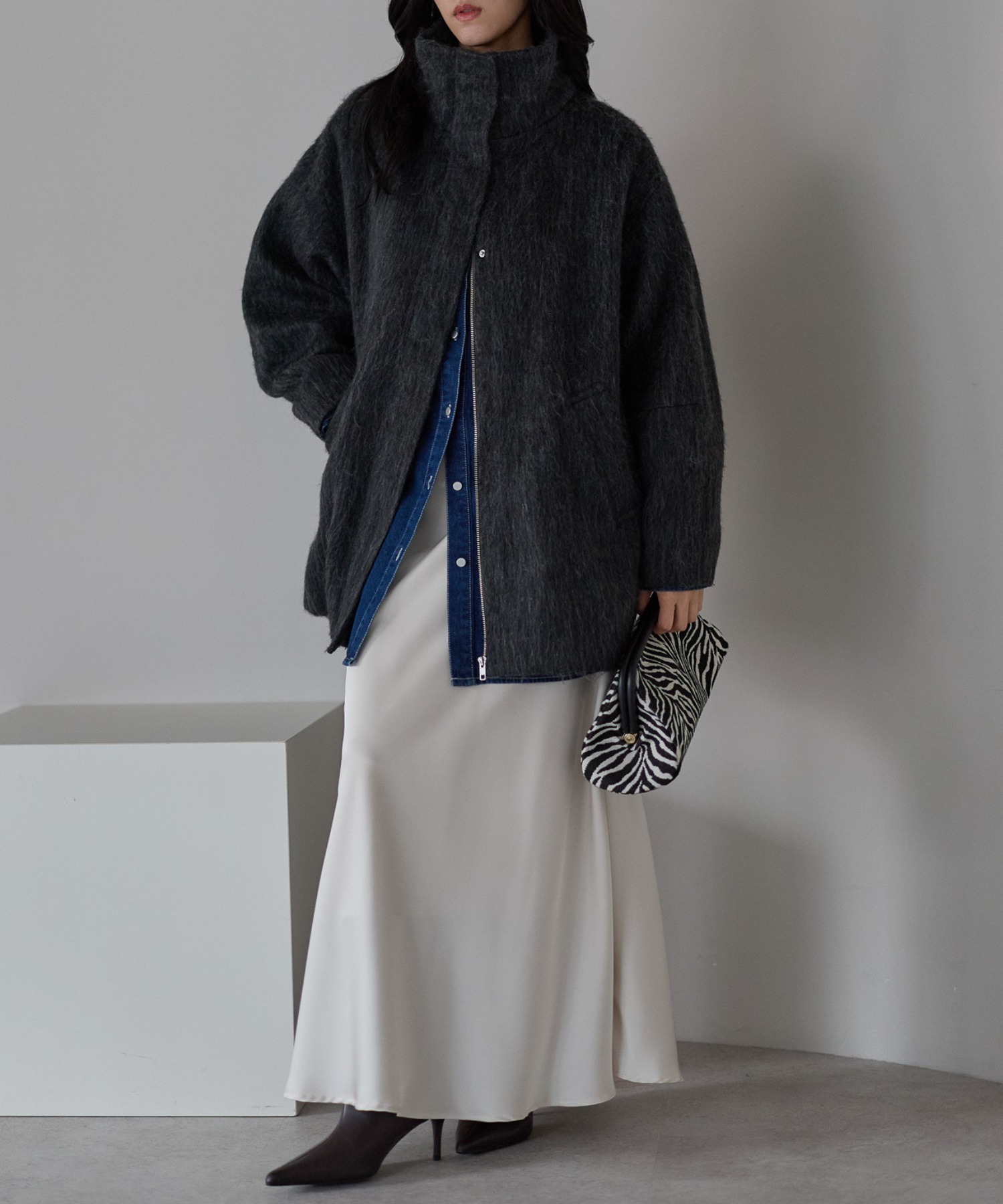 model：161cm
着用サイズ：FREE