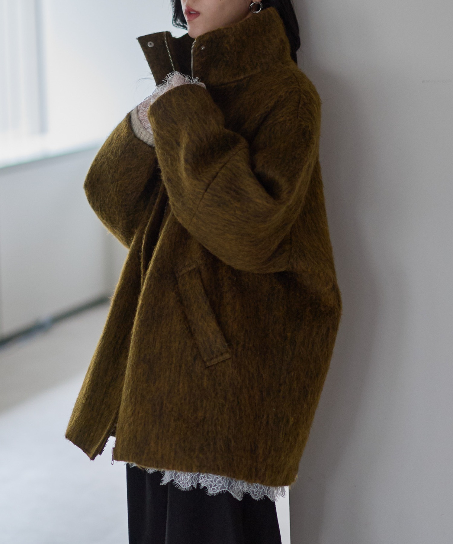 model：161cm
着用サイズ：FREE