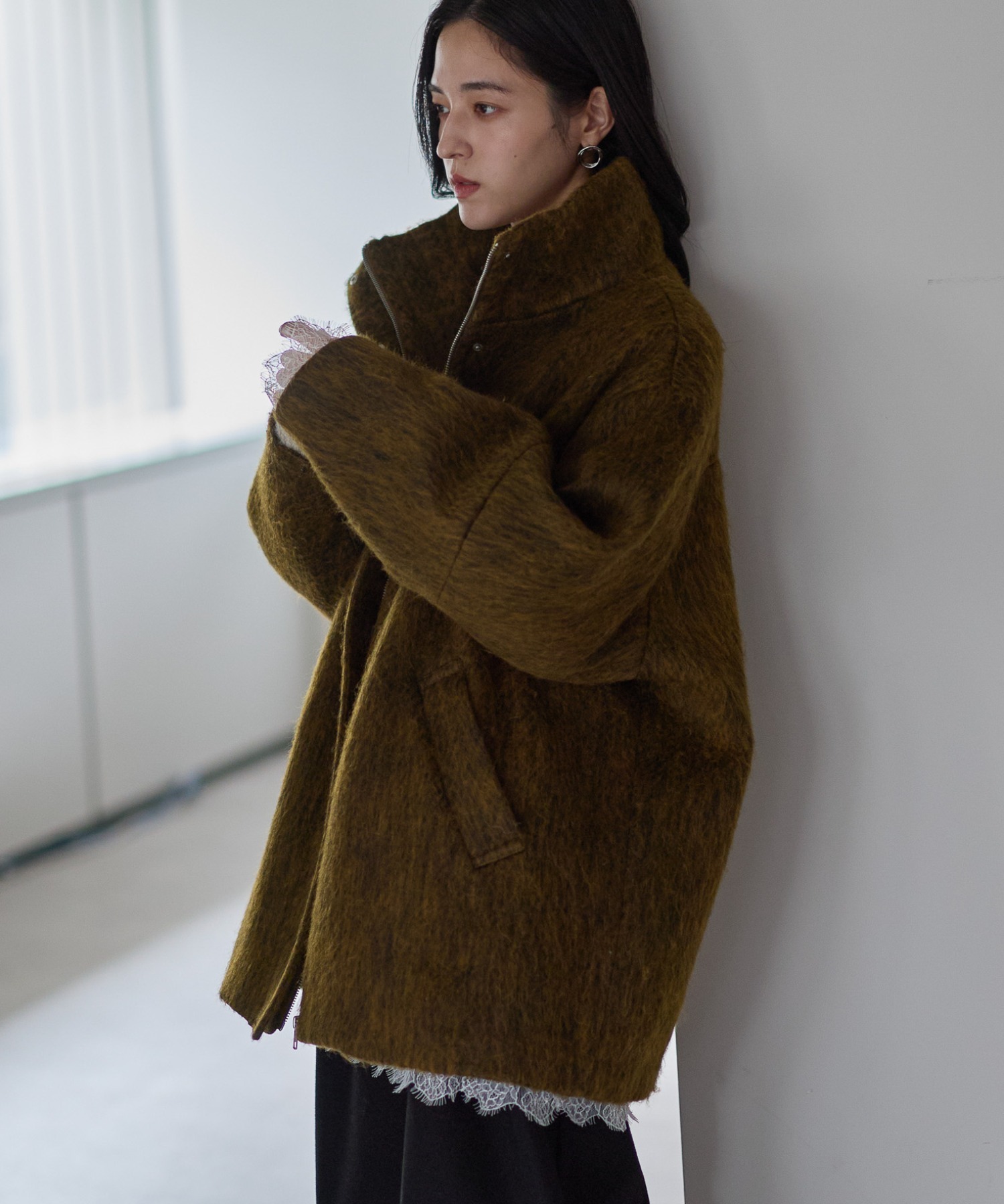 model：161cm
着用サイズ：FREE