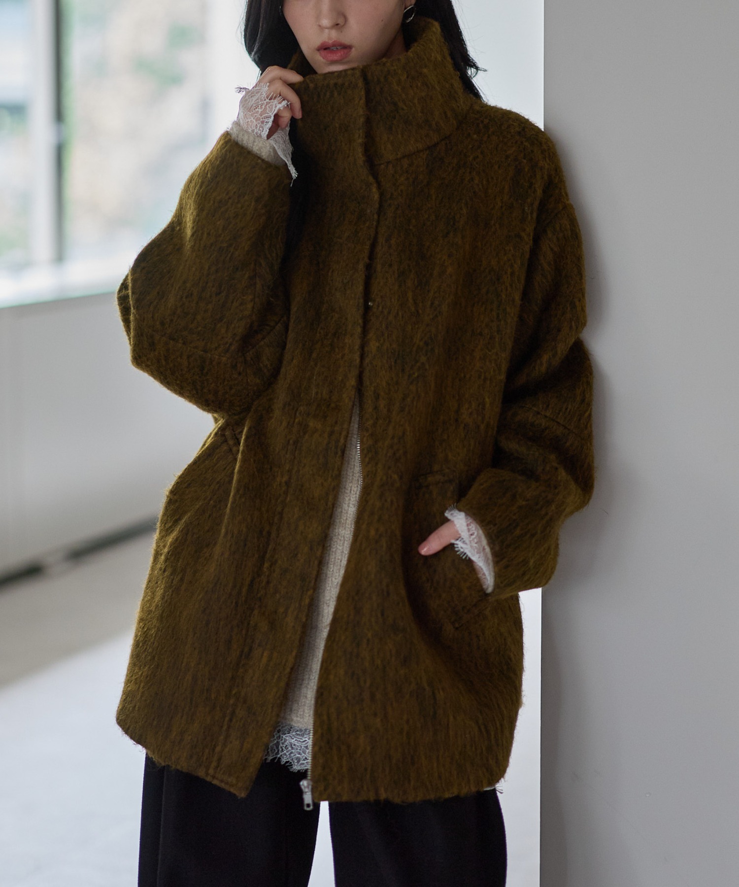 model：161cm
着用サイズ：FREE
