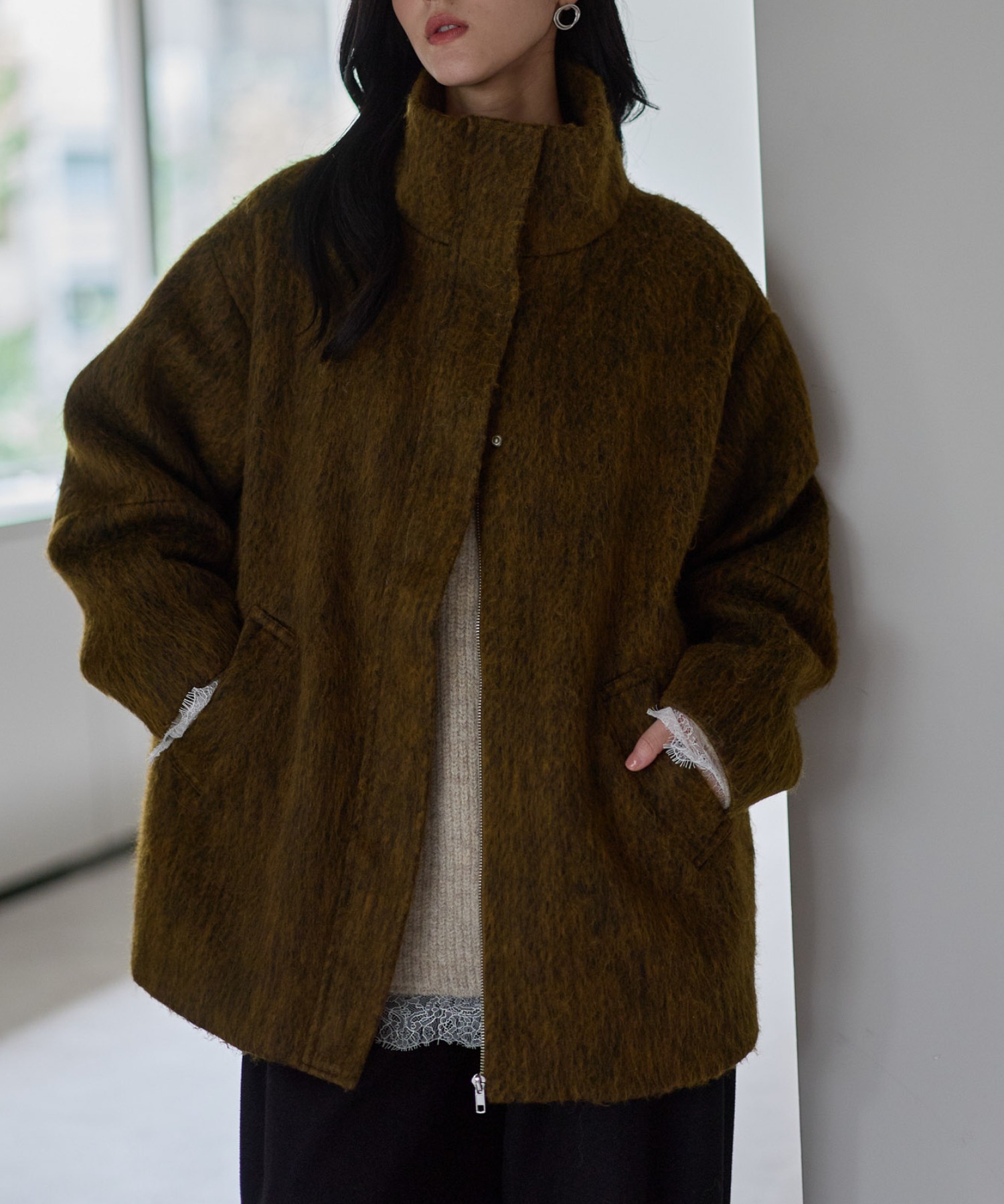 model：161cm
着用サイズ：FREE