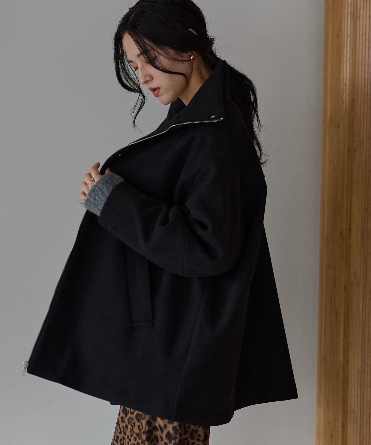 model：161cm
着用サイズ：FREE
