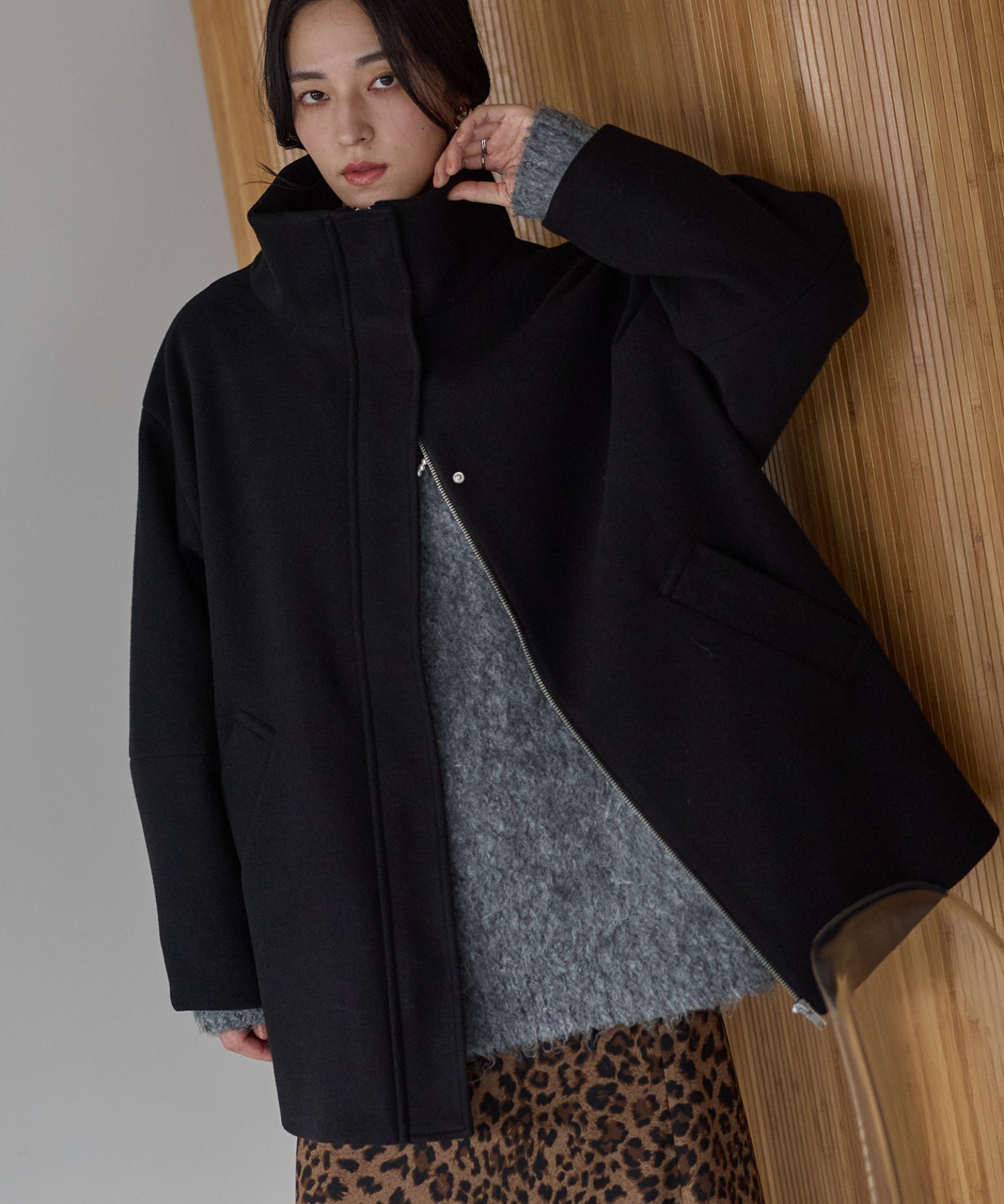 model：161cm
着用サイズ：FREE