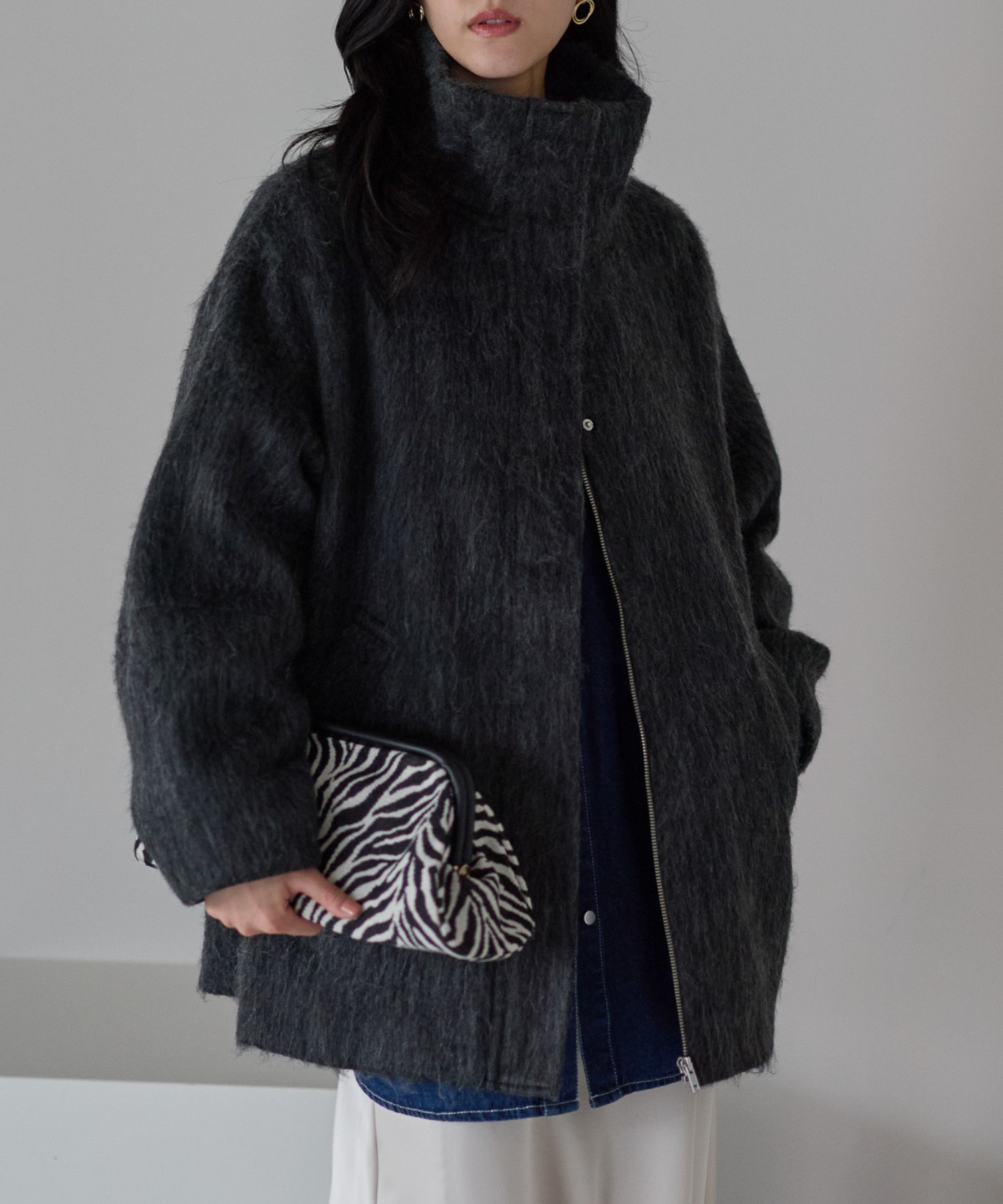 model：161cm
着用サイズ：FREE