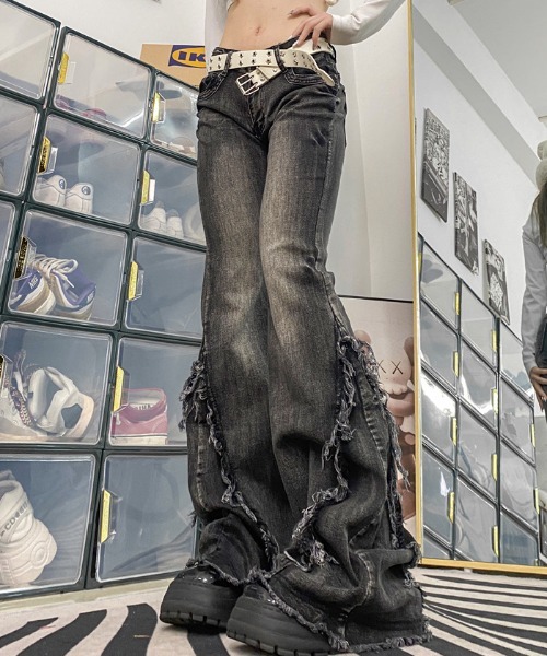 SLY ジーンズ デニム デニムパンツ YORKE L/W FLARE PT ヨーク