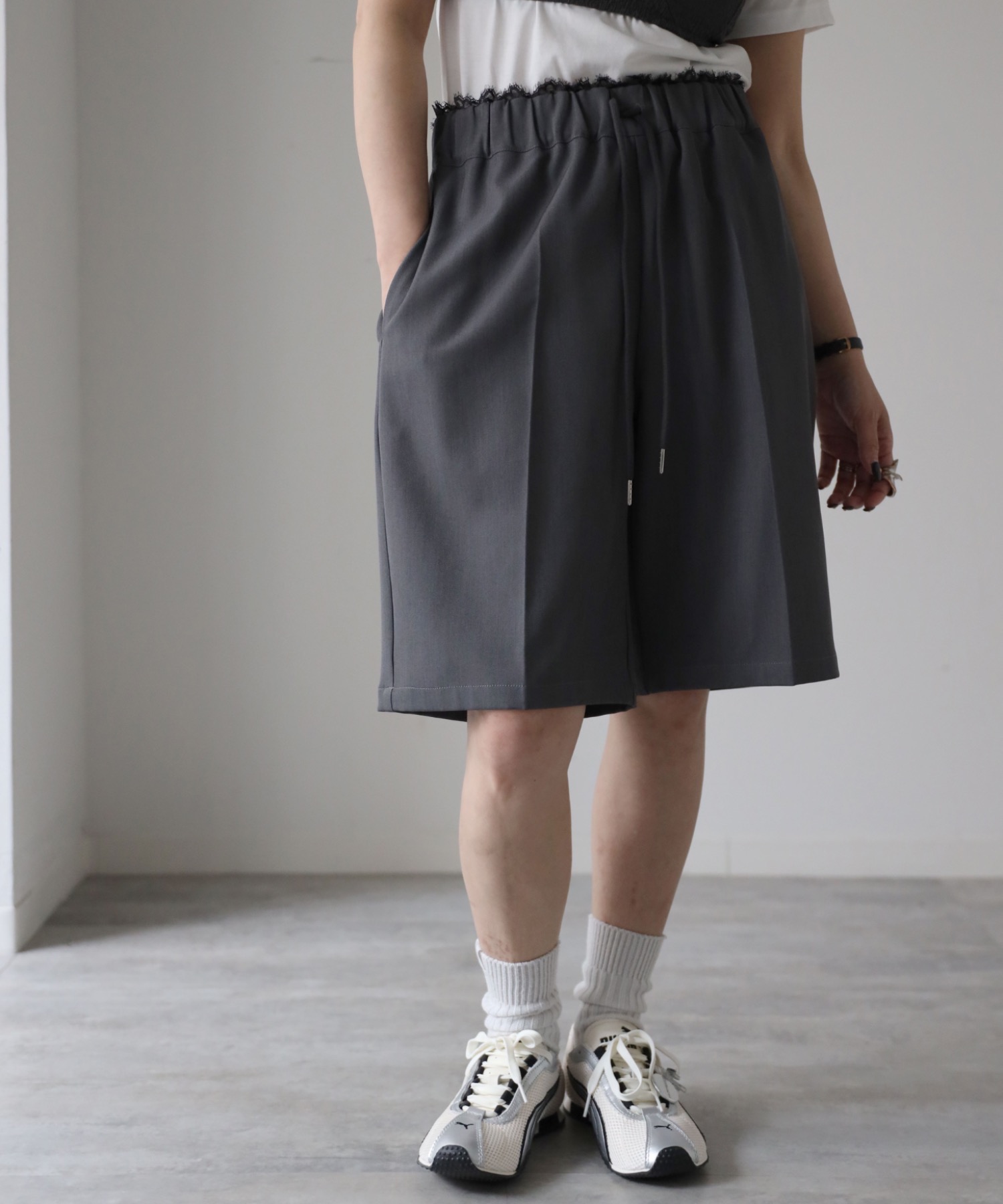 model：155cm. 着用サイズ：FREE