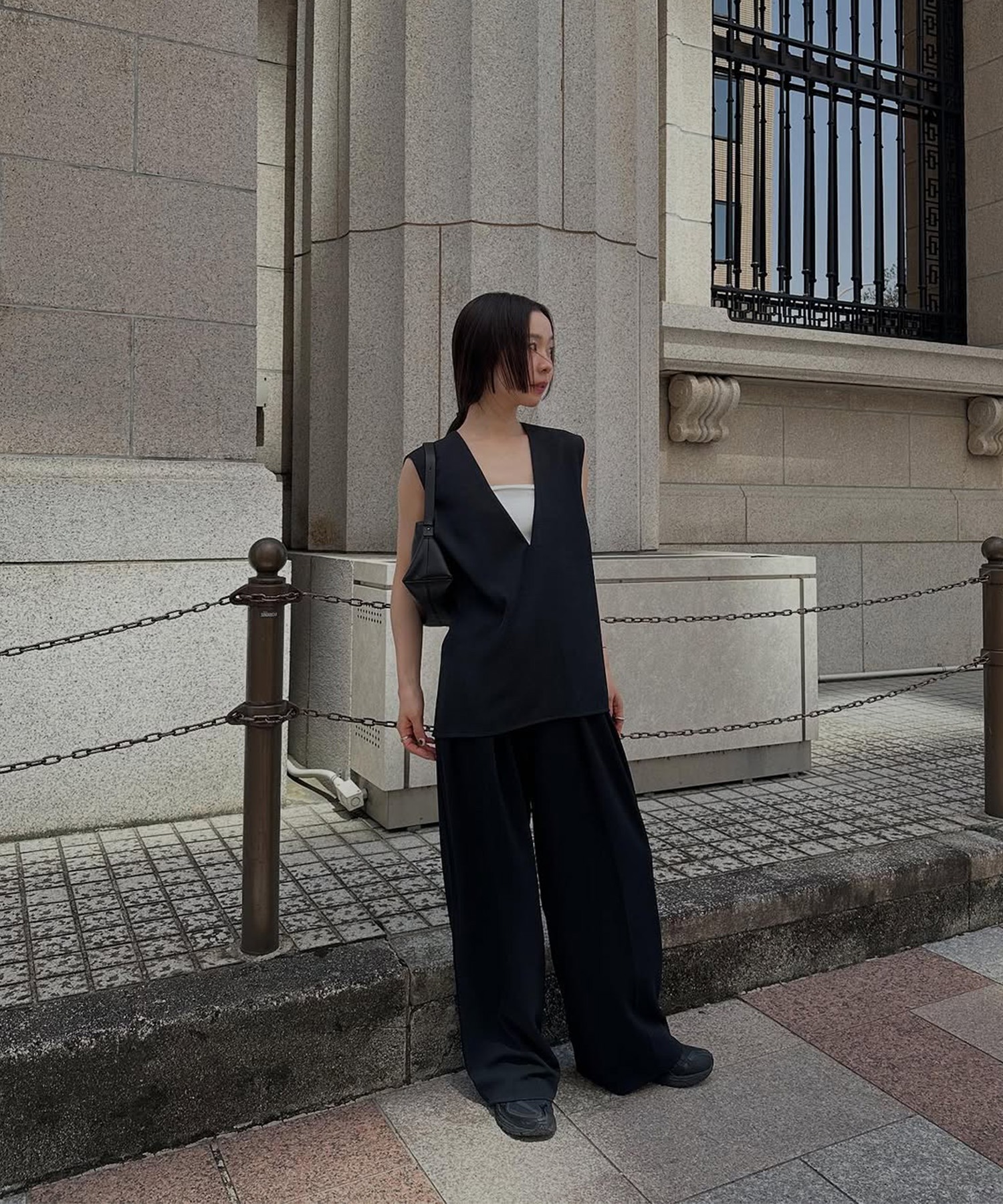 model：H159　着用サイズ：F