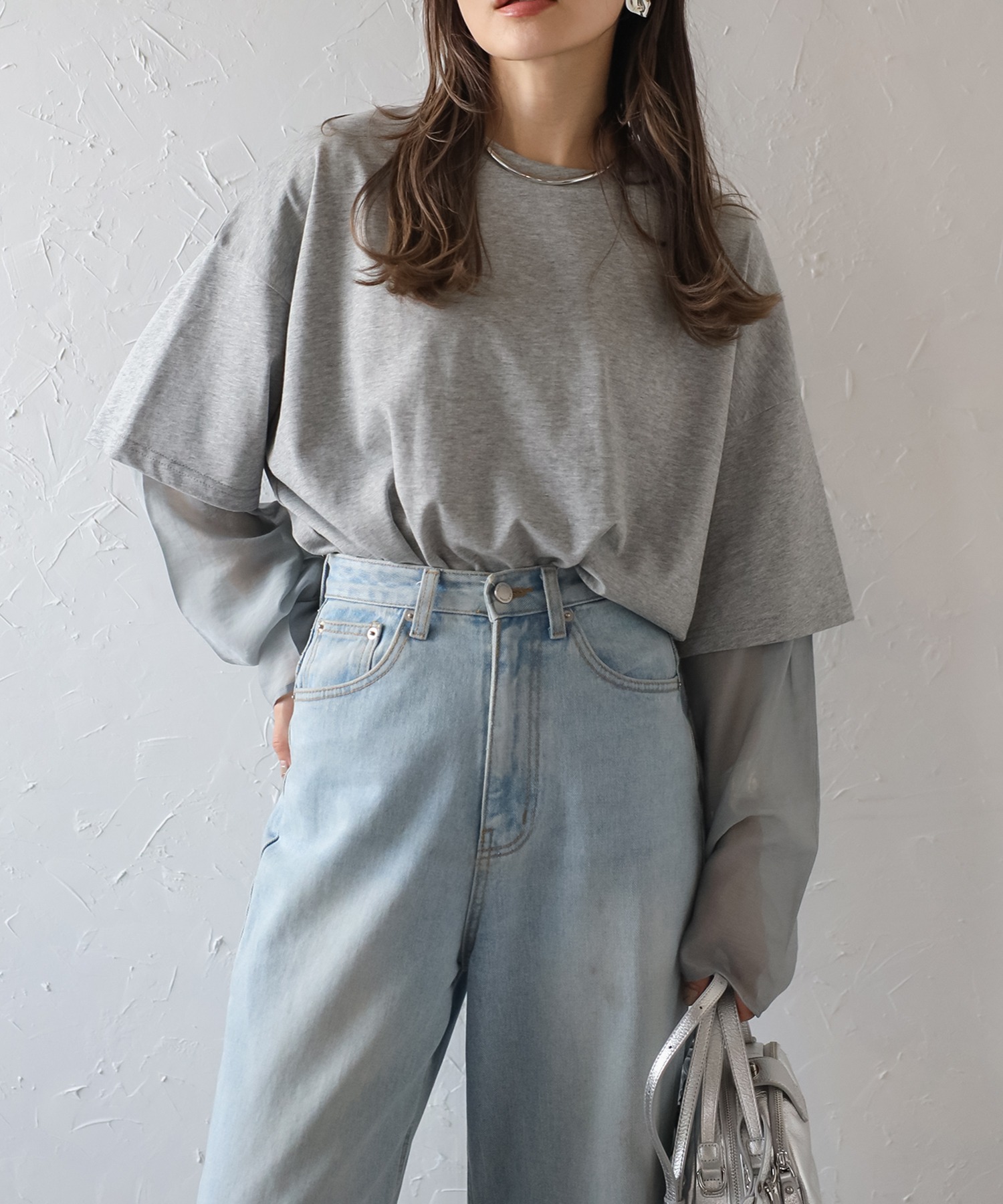 model：H165 着用サイズ：FREE