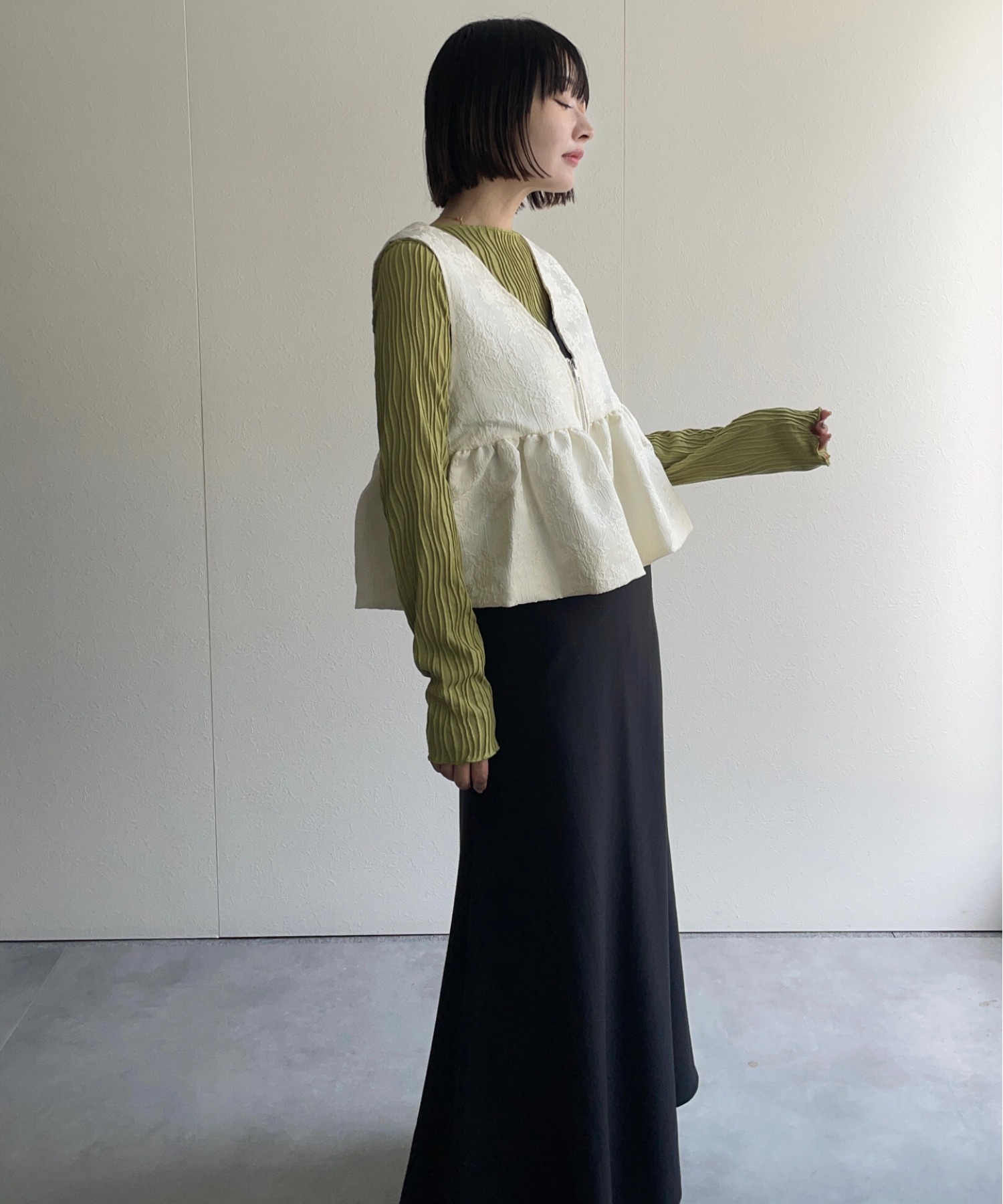 model:162㎝　着用サイズ：FREE