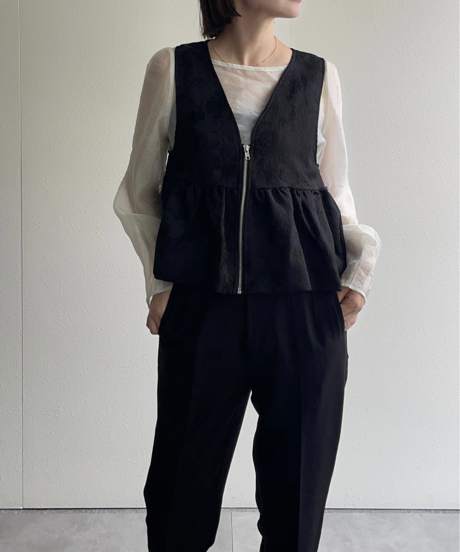 model:162㎝　着用サイズ：FREE