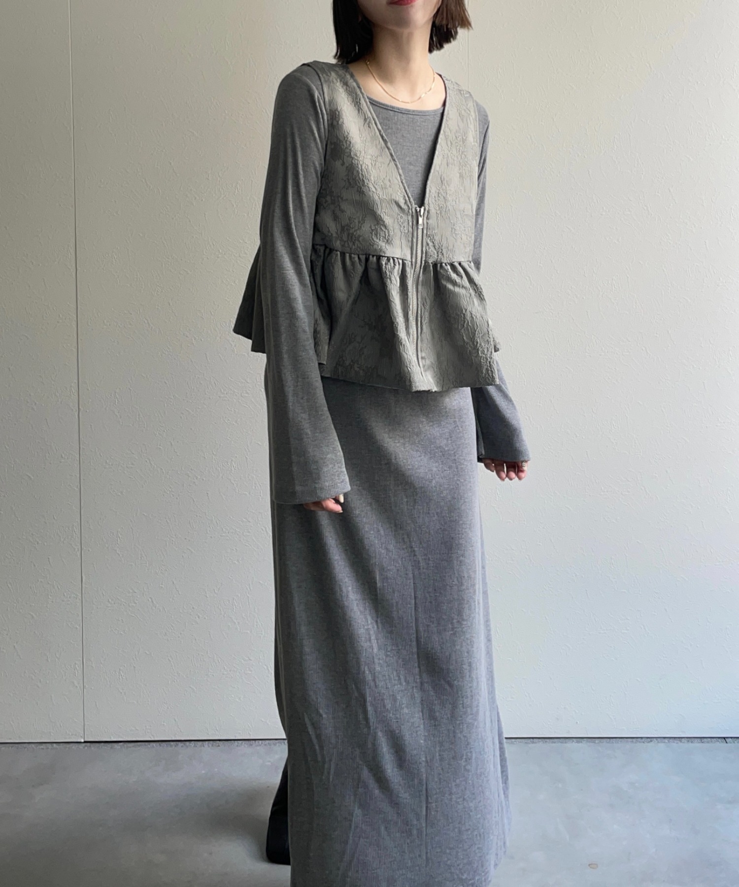 model:162㎝　着用サイズ：FREE