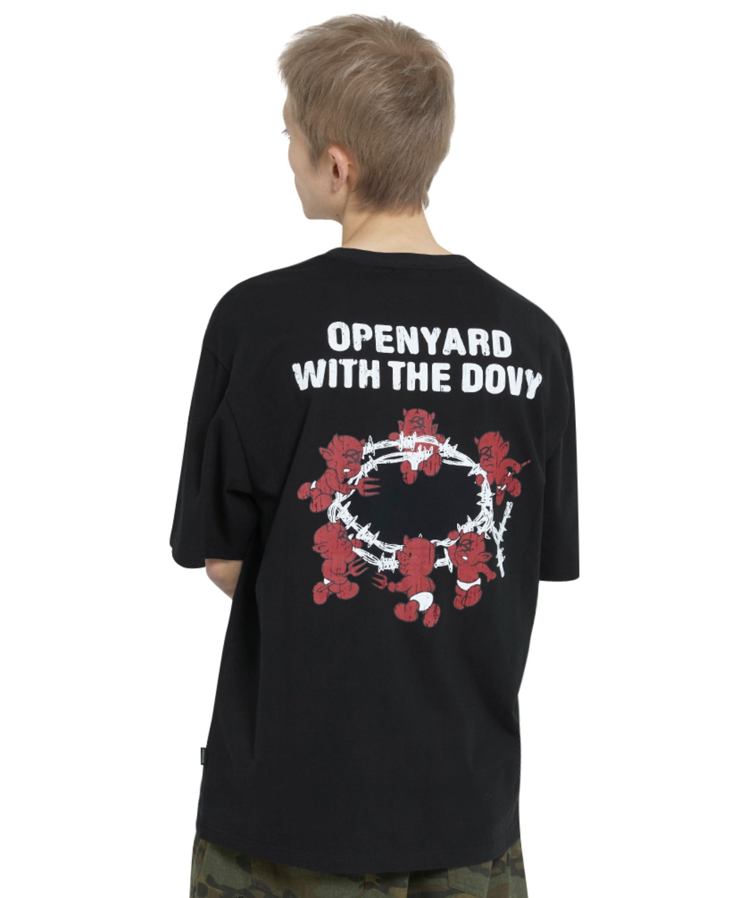 OY/オーワイ』BARBED LOGO DOVY TEE/バーベッドロゴドリーティー