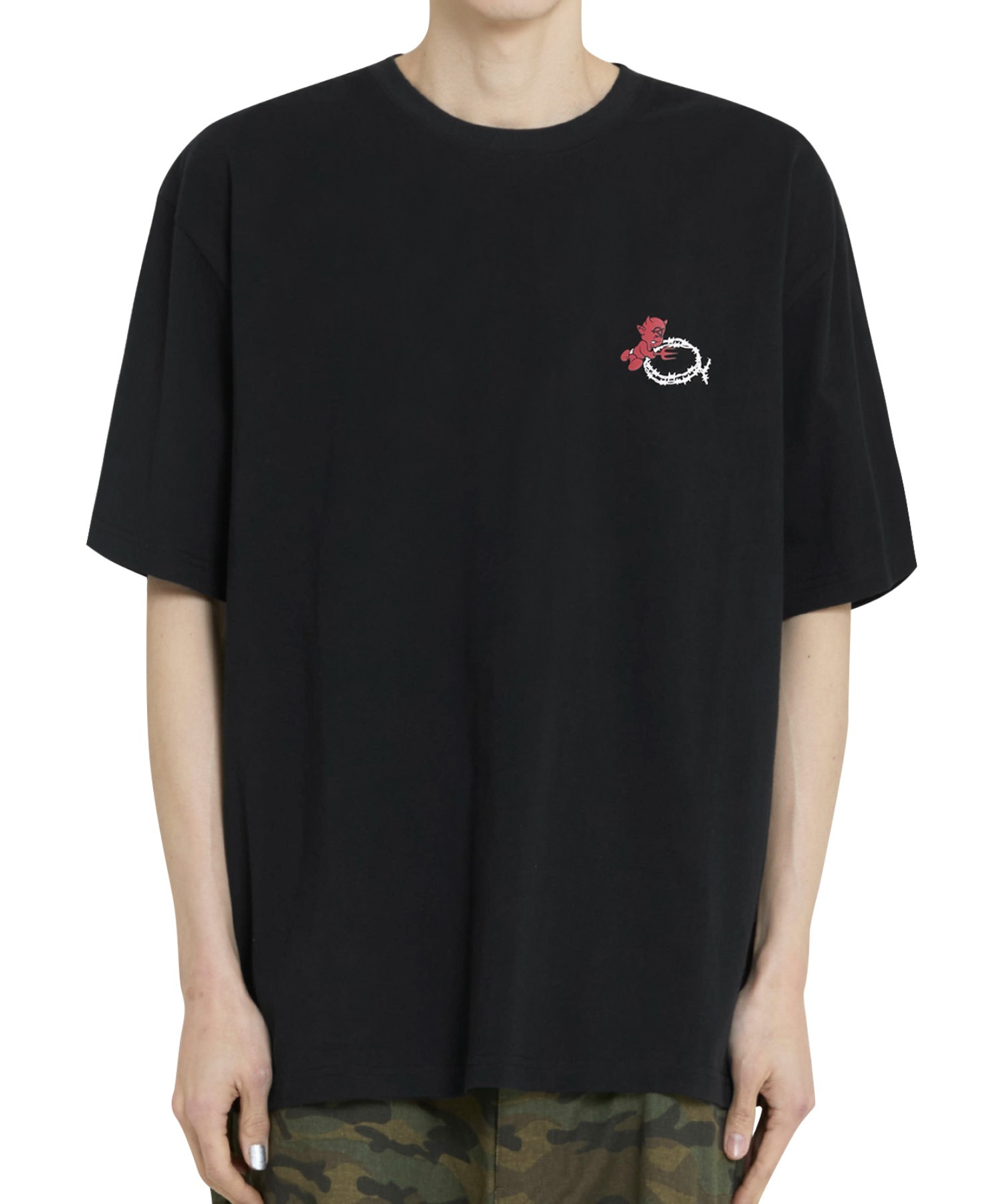 ★OY★ BARBED LOGO DOVY TEE - WHITE★正規品/韓国直送料込 OY/オーワイ』BARBED LOGO DOVY TEE/バーベッドロゴドリーティー