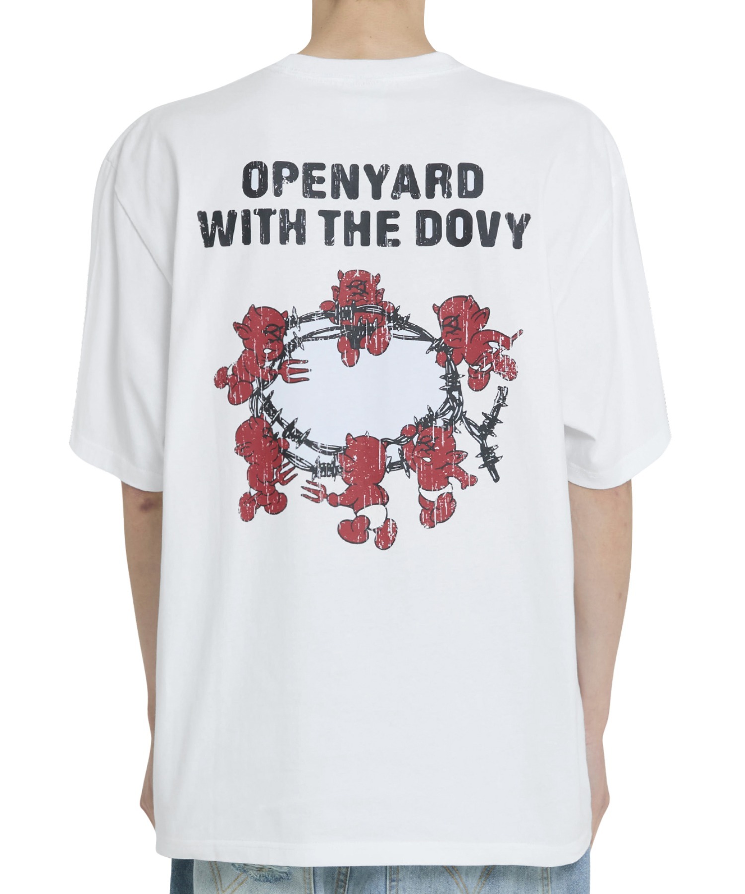 ★OY★BARBED LOGO DOVY TEE - BLACK★正規品/韓国直送料込/人気 OY/オーワイ』 TRIBAL LOGO L/S TEE/トライバルロゴ長袖