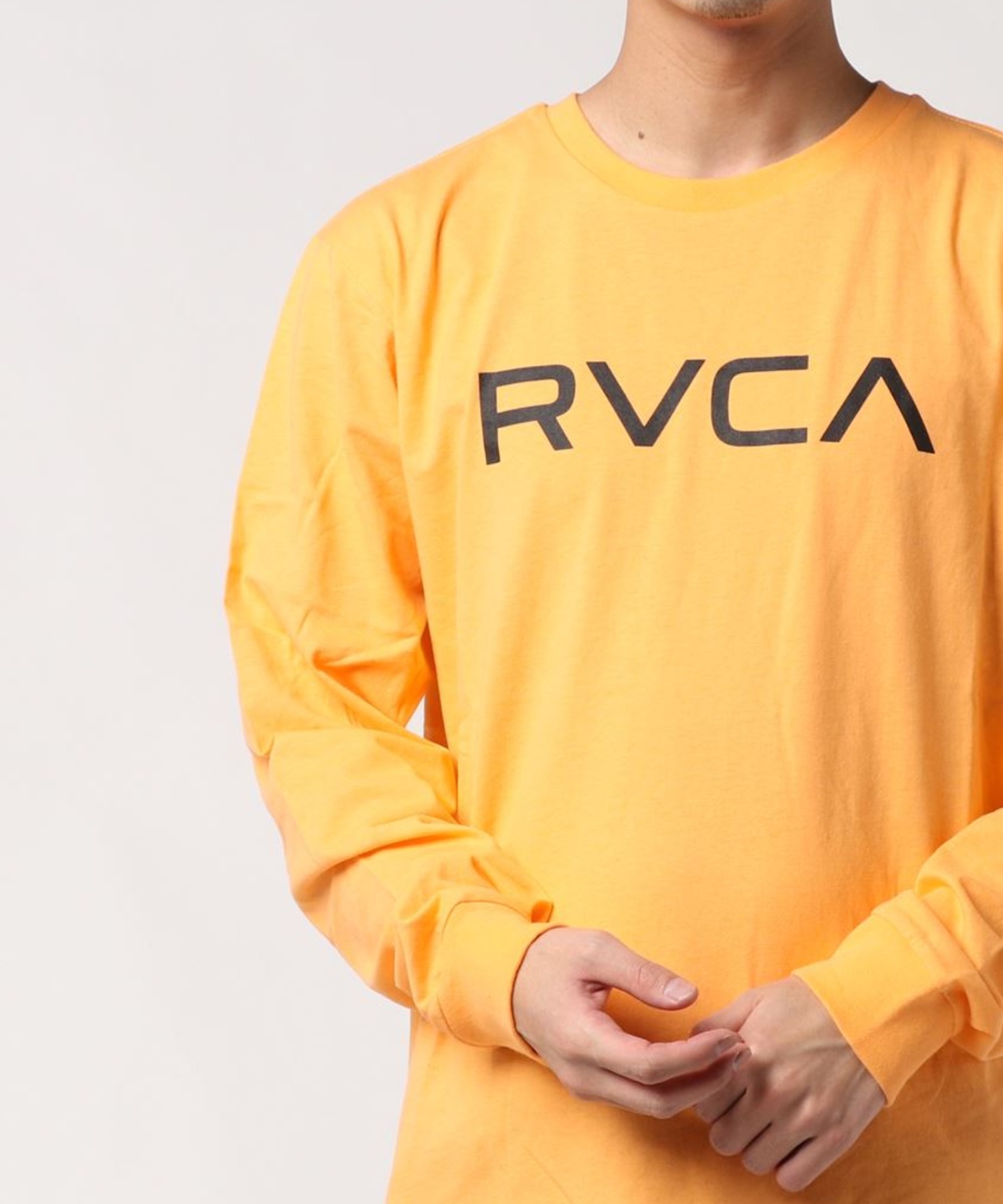 人気を誇る ファッションなデザイン RVCARVCA メンズ BIG RVCA LS ロングスリーブＴシャツ ルーカ ロンT 長袖 ロゴプリント noblelinaje.com noblelinaje.com