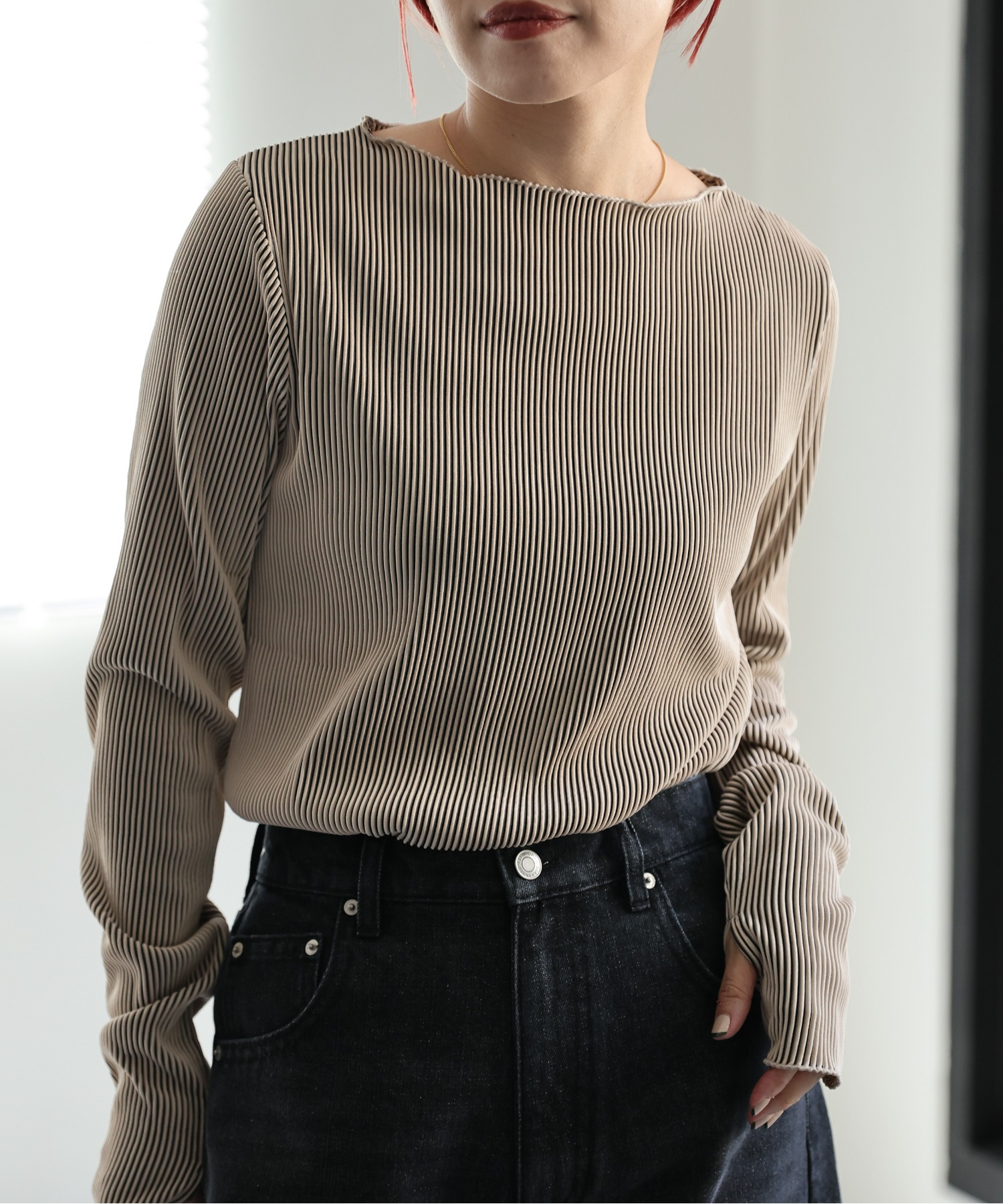 model:162㎝　着用サイズ:FREE