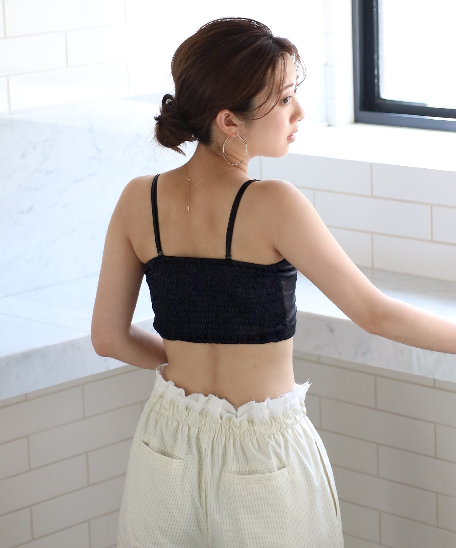 model：H160 着用サイズ：FREE