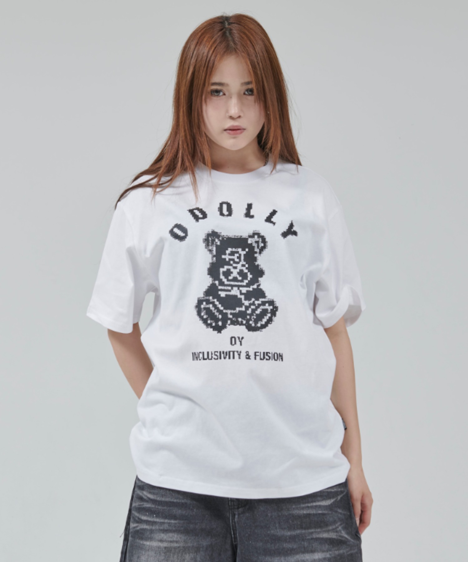 OY - 『OY/オーワイ』ホワイトODOLLY T/オードリープリント半袖