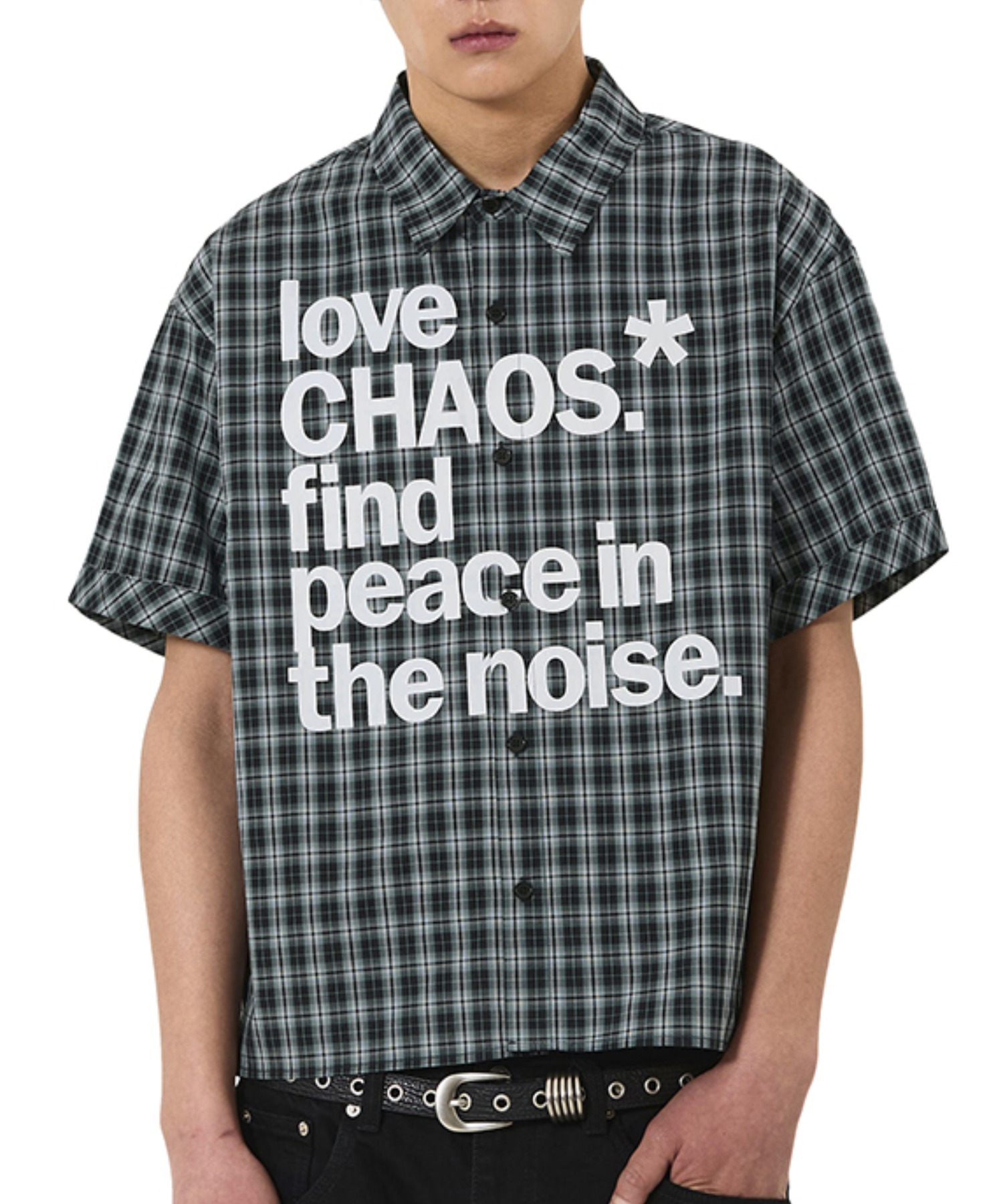 OY/オーワイ』LOVE CHAOS CHECK S/S SHIRT/ラブカオスチェックシャツ