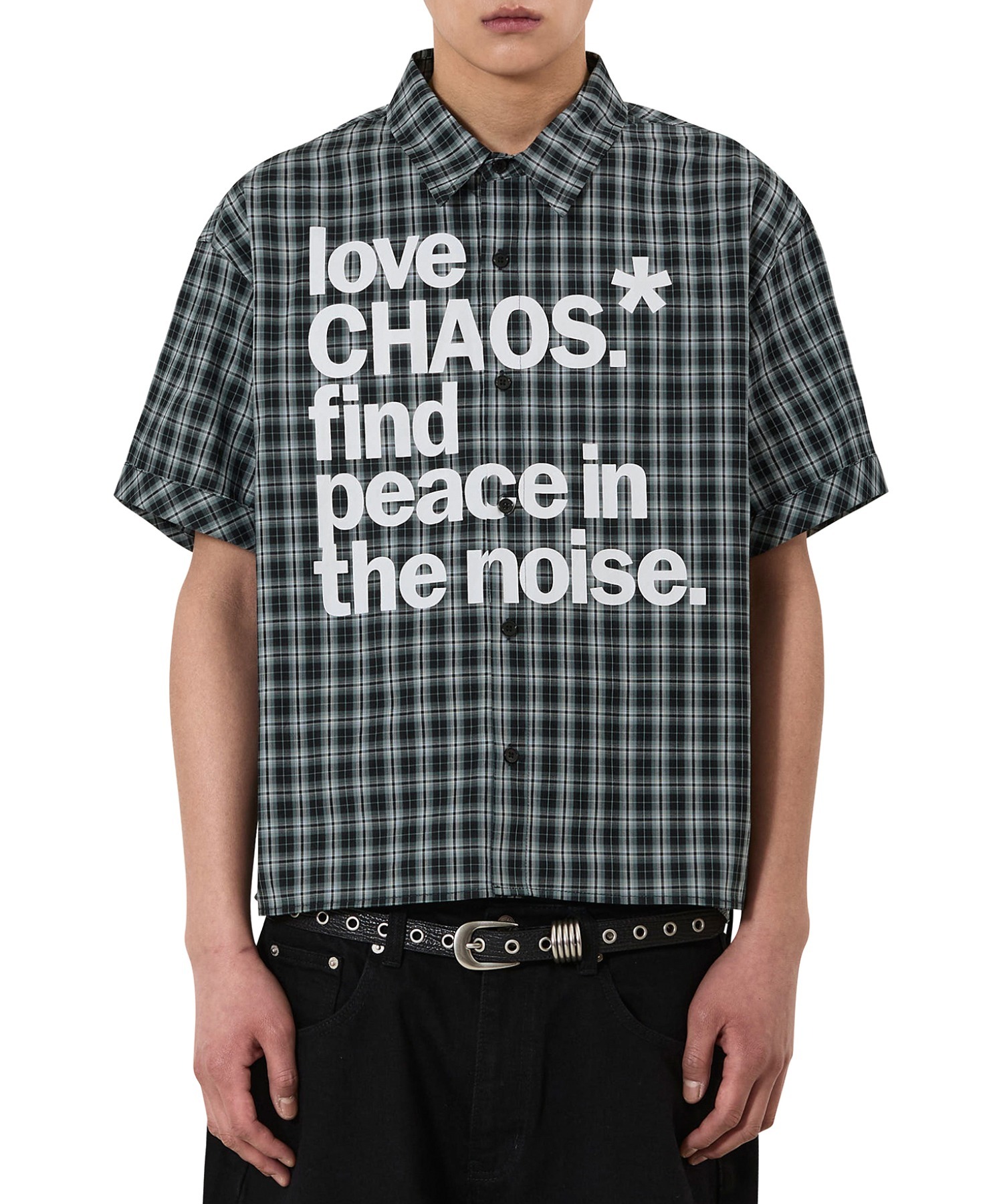 OY/オーワイ』LOVE CHAOS CHECK S/S SHIRT/ラブカオスチェックシャツ