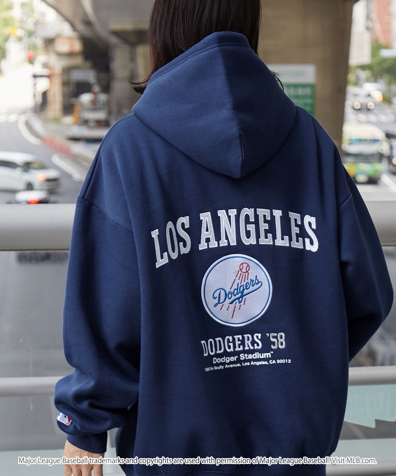 MLB/メジャーリーグベースボール 別注 ロゴ刺繍バックデザイン