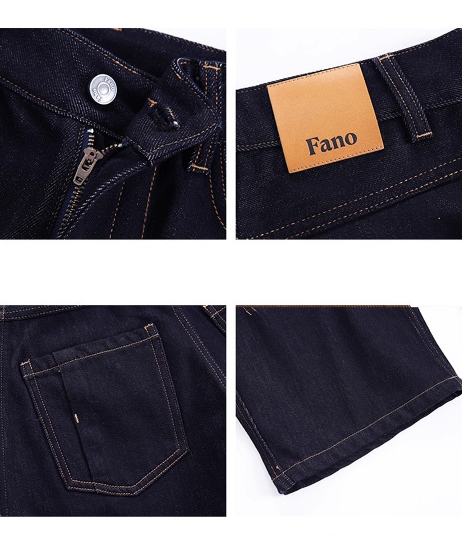カーブシルエット ワイドデニムパンツ FD25K035【Fano Studios