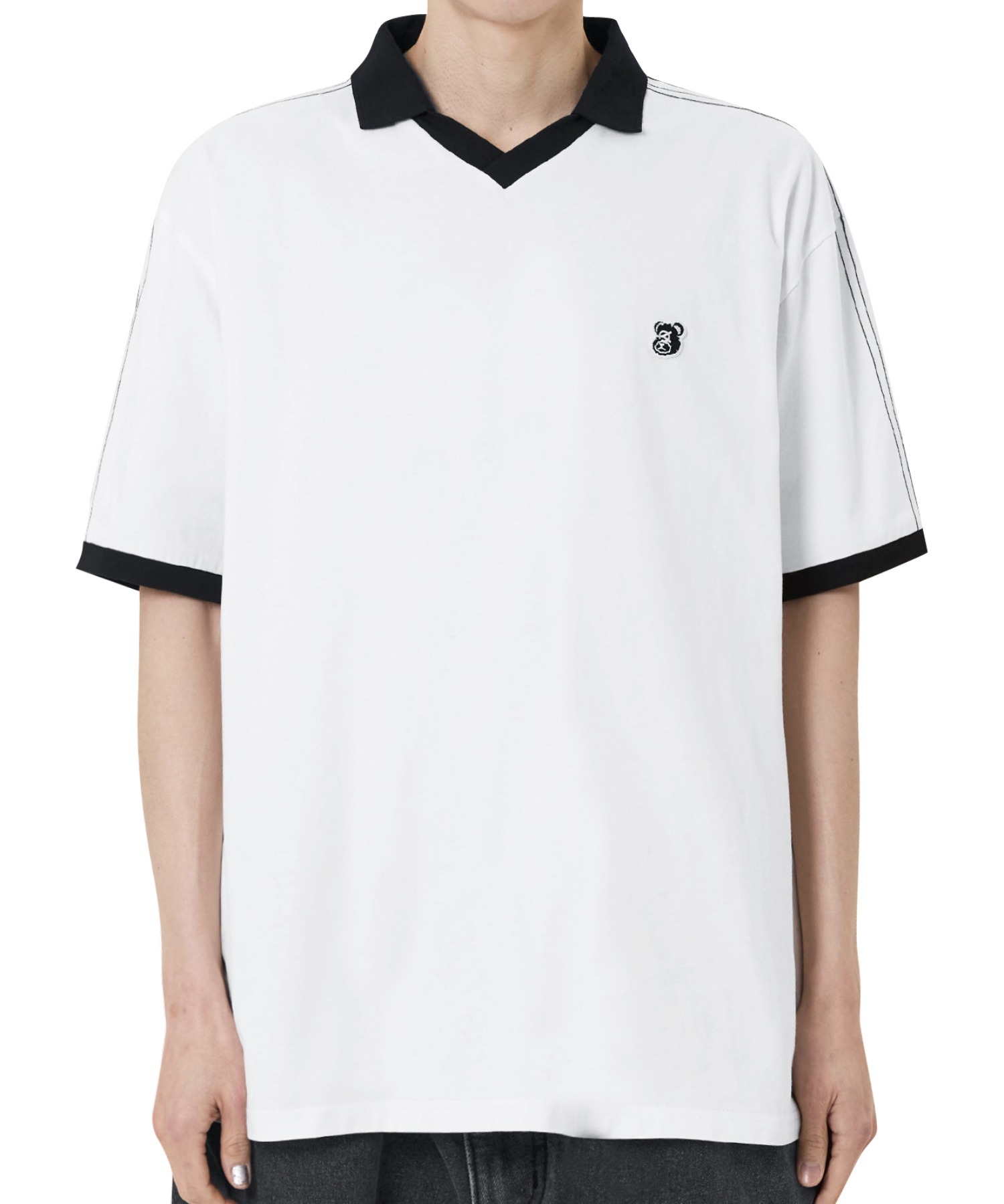 OY/オーワイ』 STITCHED COLLAR TEE/ステッチカラー半袖Tシャツ OY│A