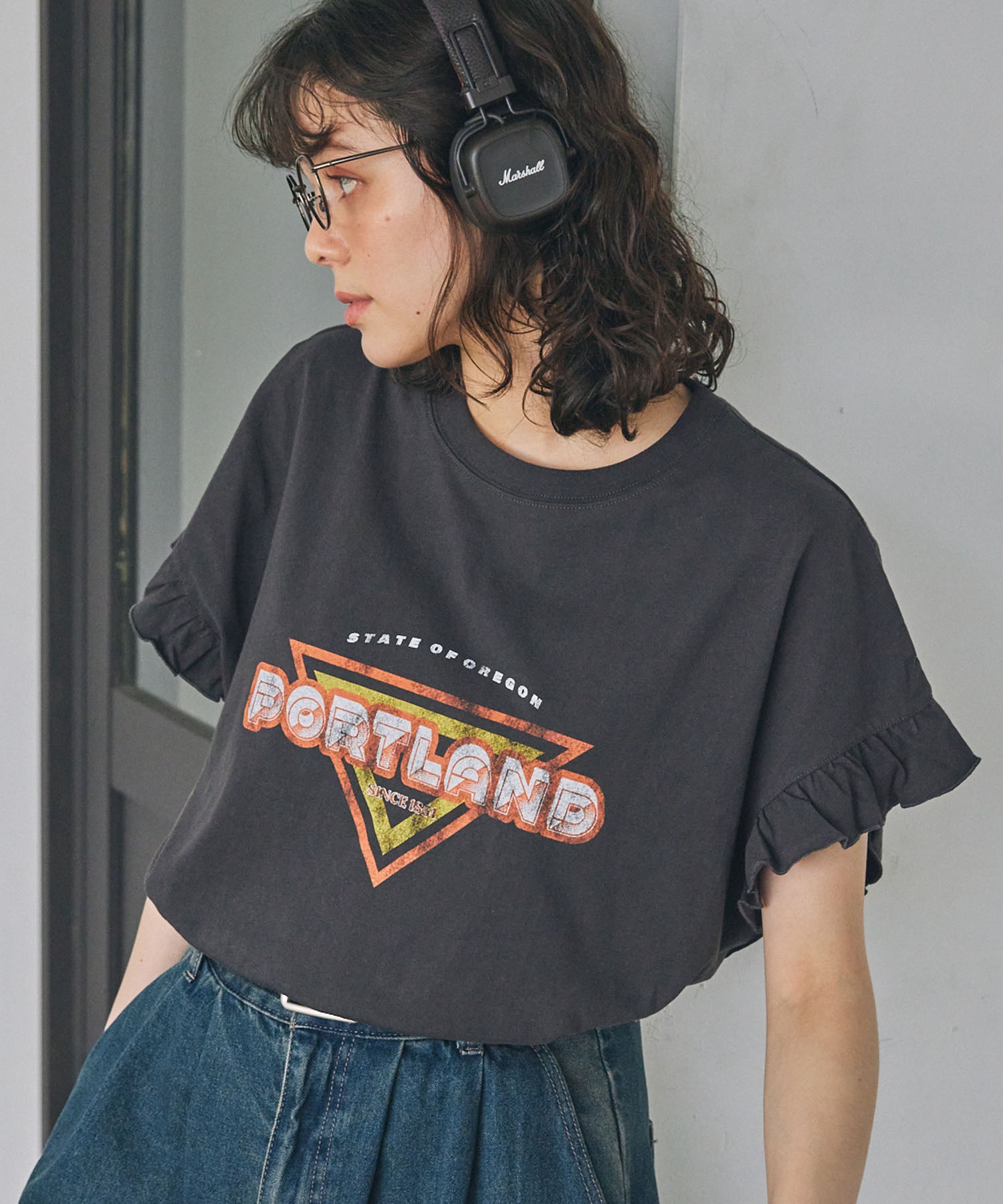 異素材変形リメイクフリルシャツ 個性的 めちゃくちゃ大きい