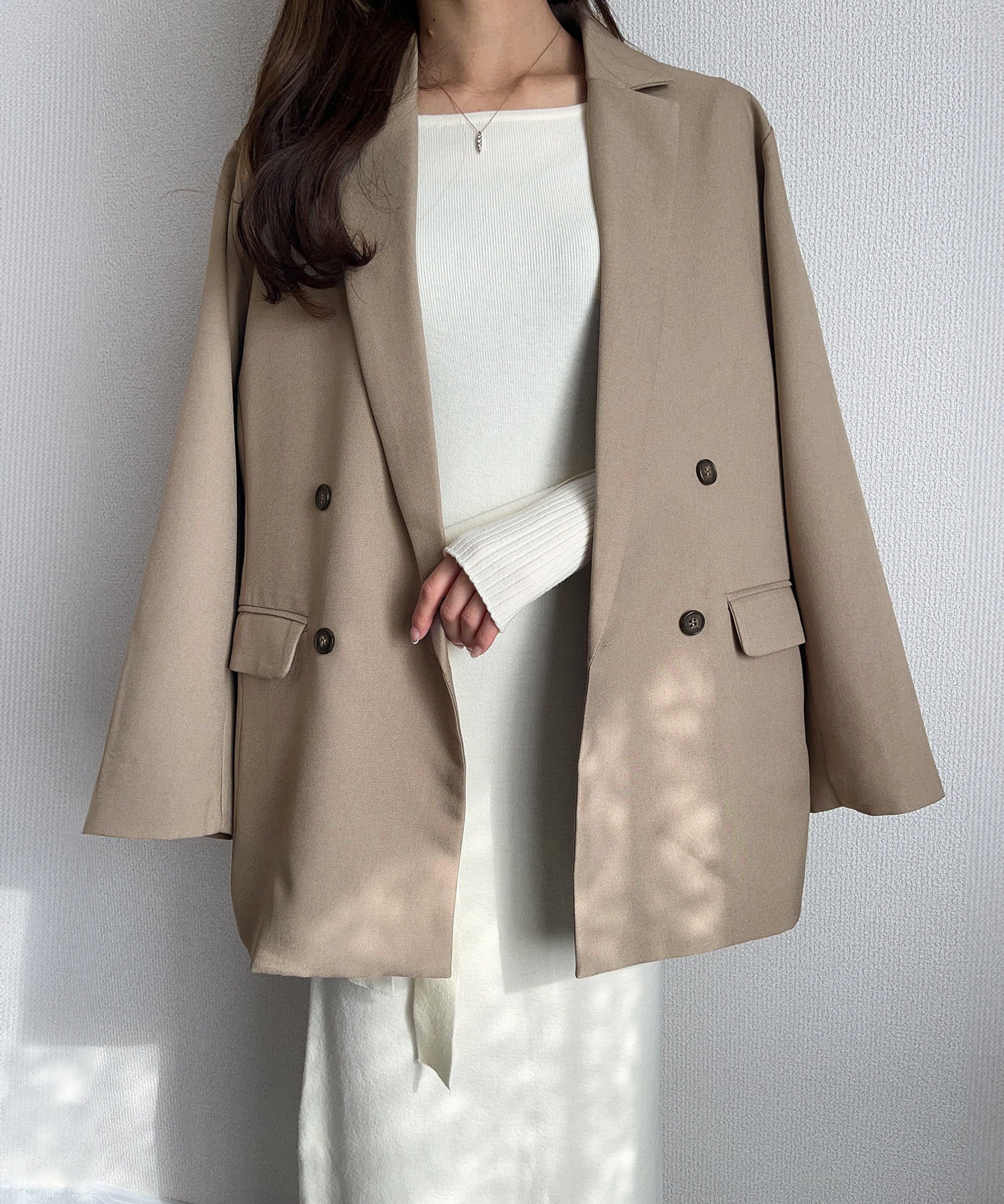 model：H165 着用サイズ：FREE