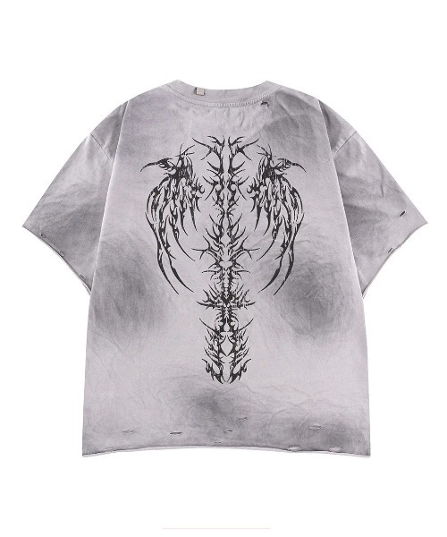 A'GEM/9 × .kom 『SUPPLIER/サプライヤー』Pierced Tribal Bones Tee