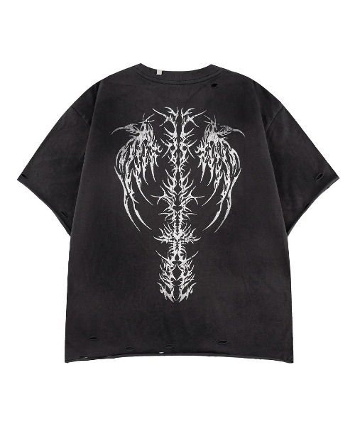 A'GEM/9 × .kom 『SUPPLIER/サプライヤー』Pierced Tribal Bones Tee