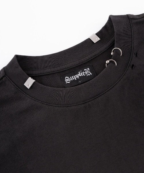 A'GEM/9 × .kom 『SUPPLIER/サプライヤー』Pierced Tribal Bones Tee