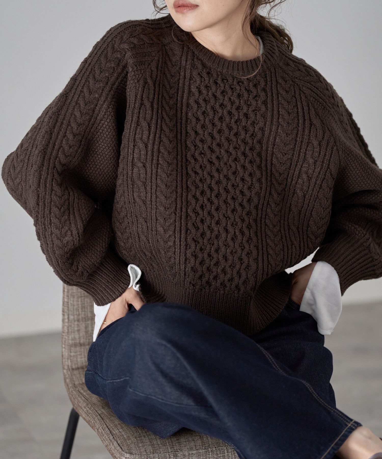 model: 163cm. 着用サイズ：FREE