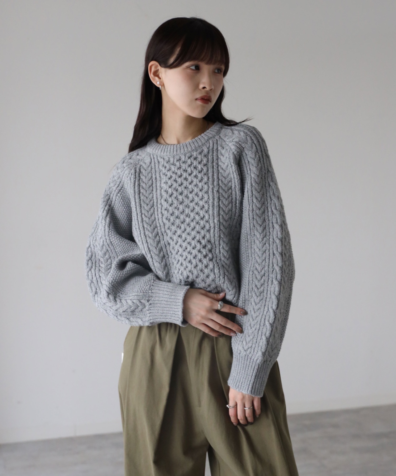 model: 164cm. 着用サイズ：FREE