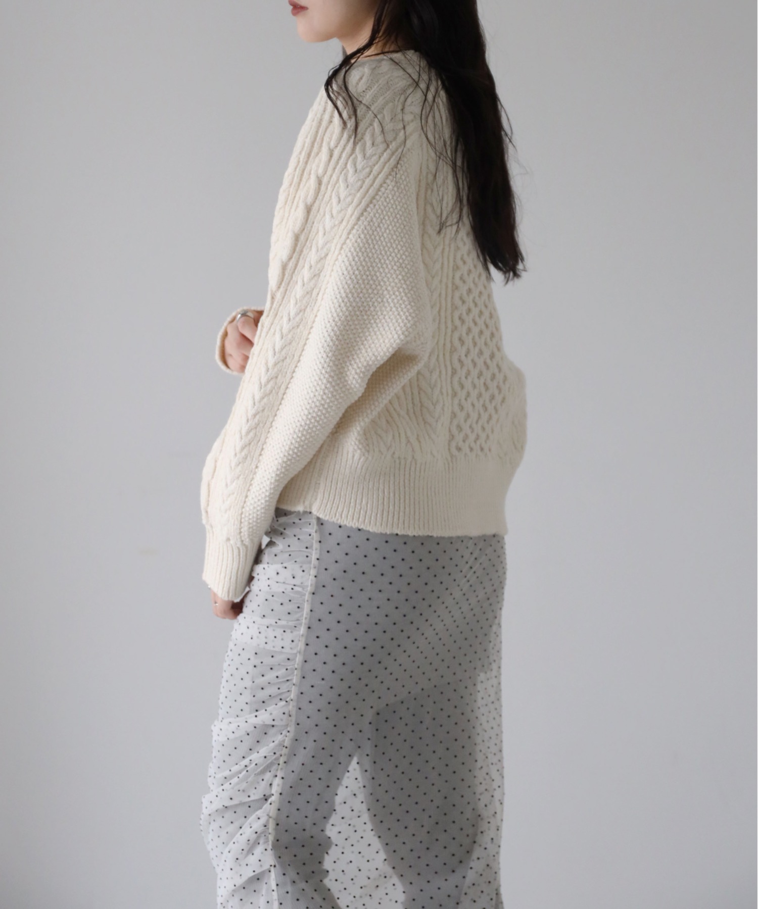 model: 164cm. 着用サイズ：FREE
