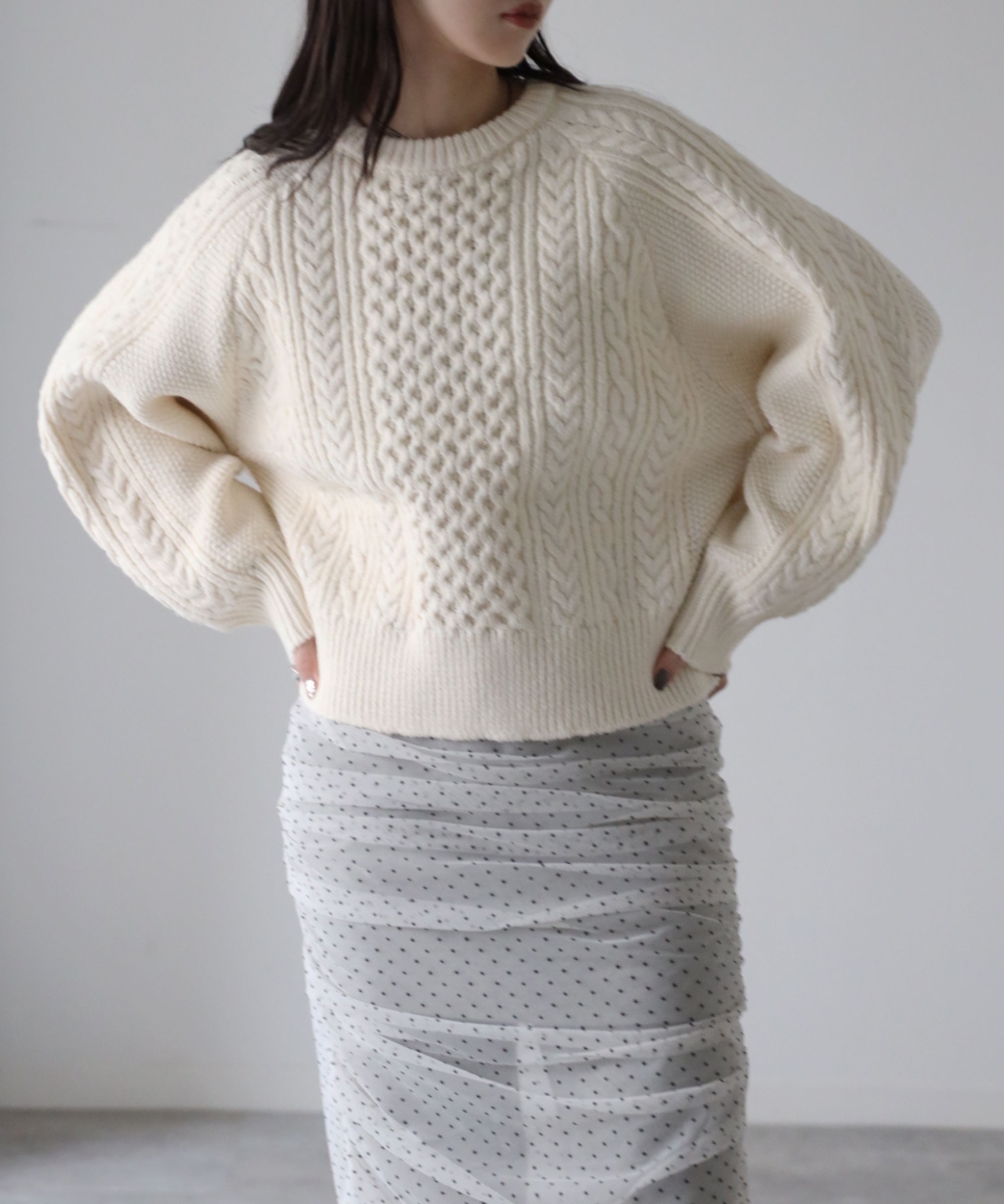 model: 164cm. 着用サイズ：FREE