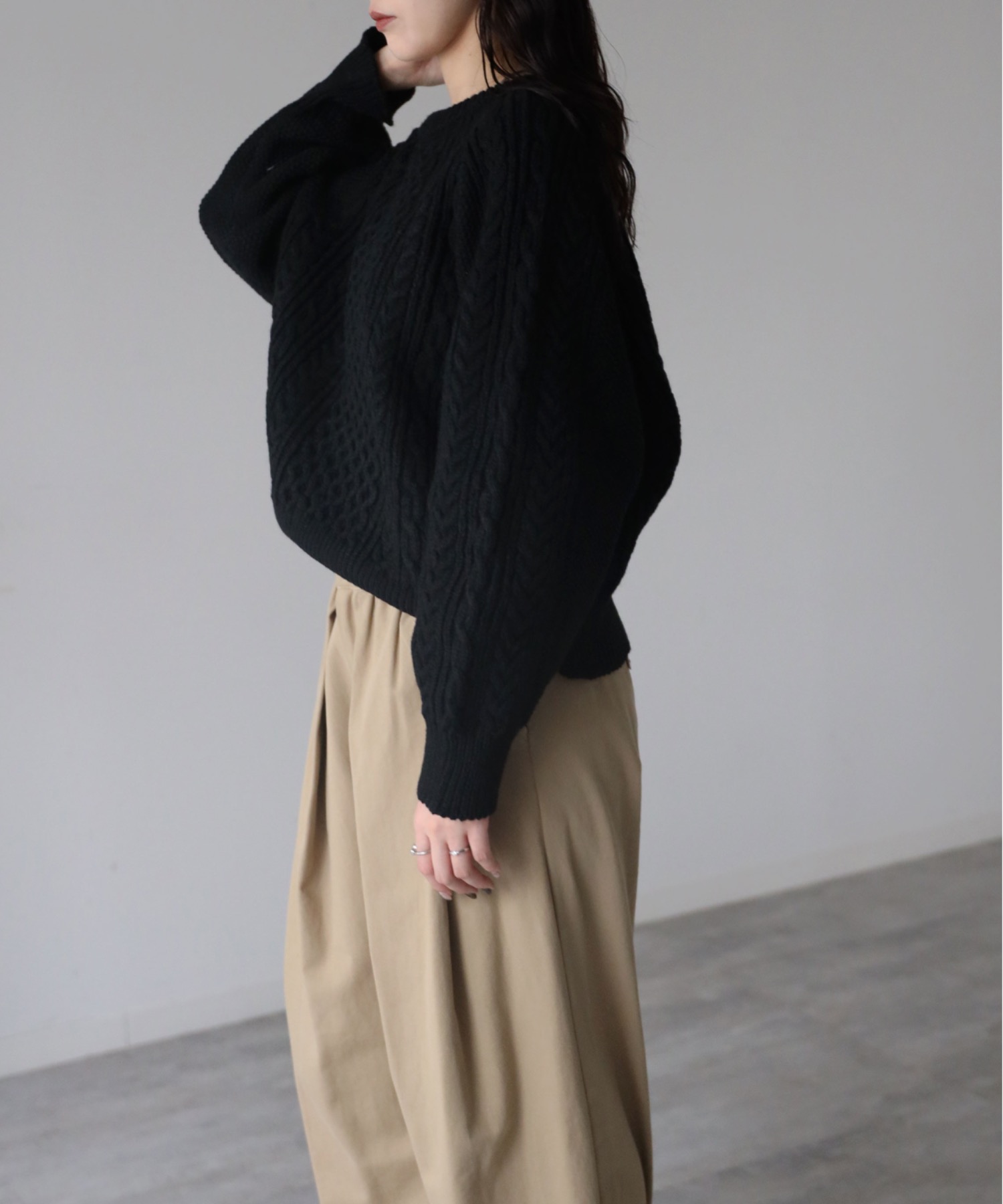 model: 164cm. 着用サイズ：FREE