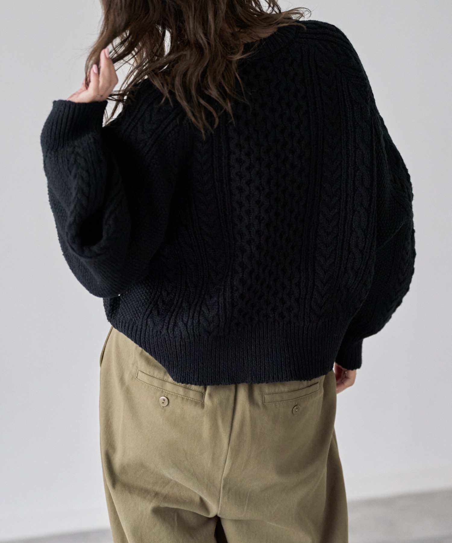model: 163cm. 着用サイズ：FREE
