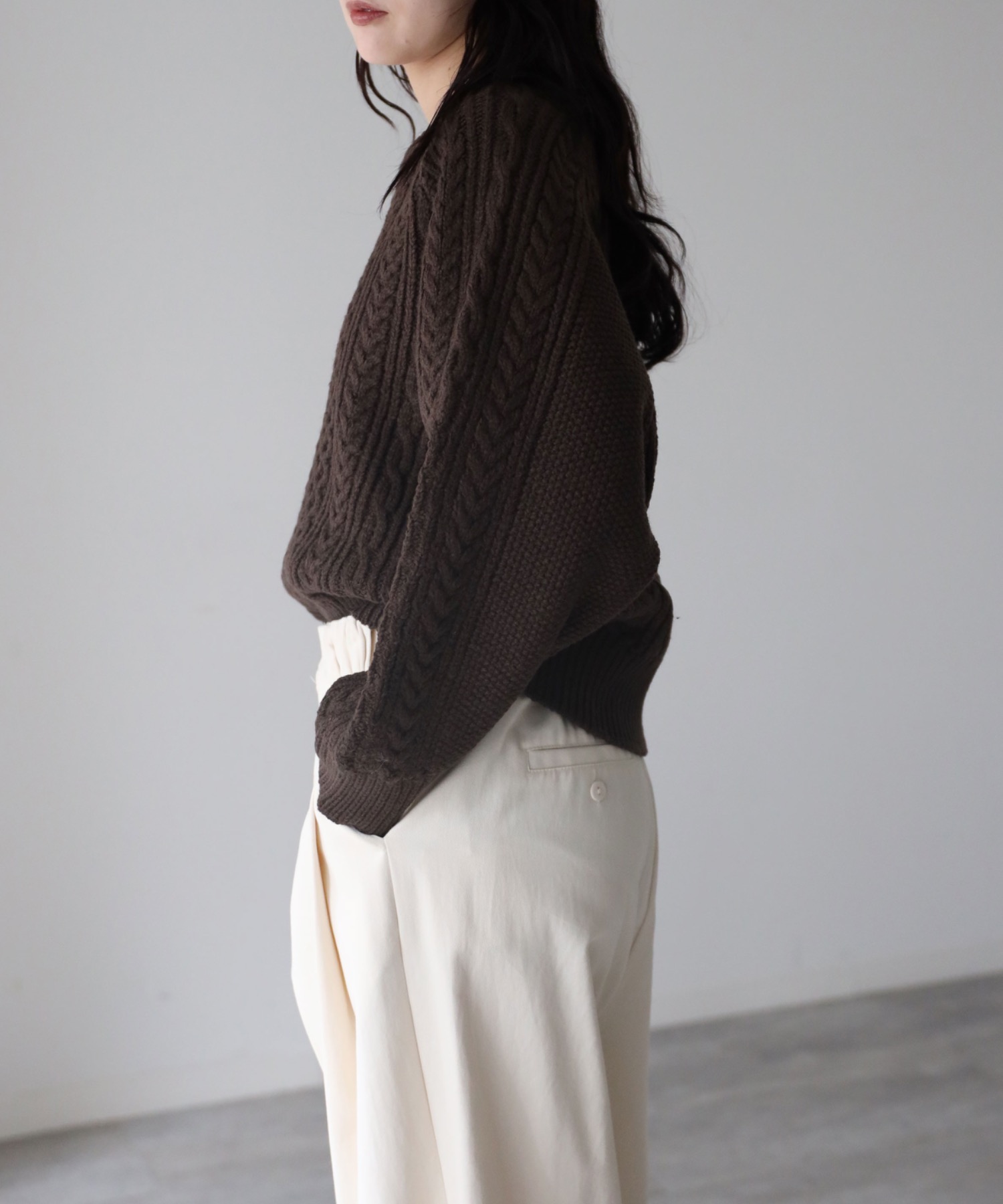 model: 164cm. 着用サイズ：FREE