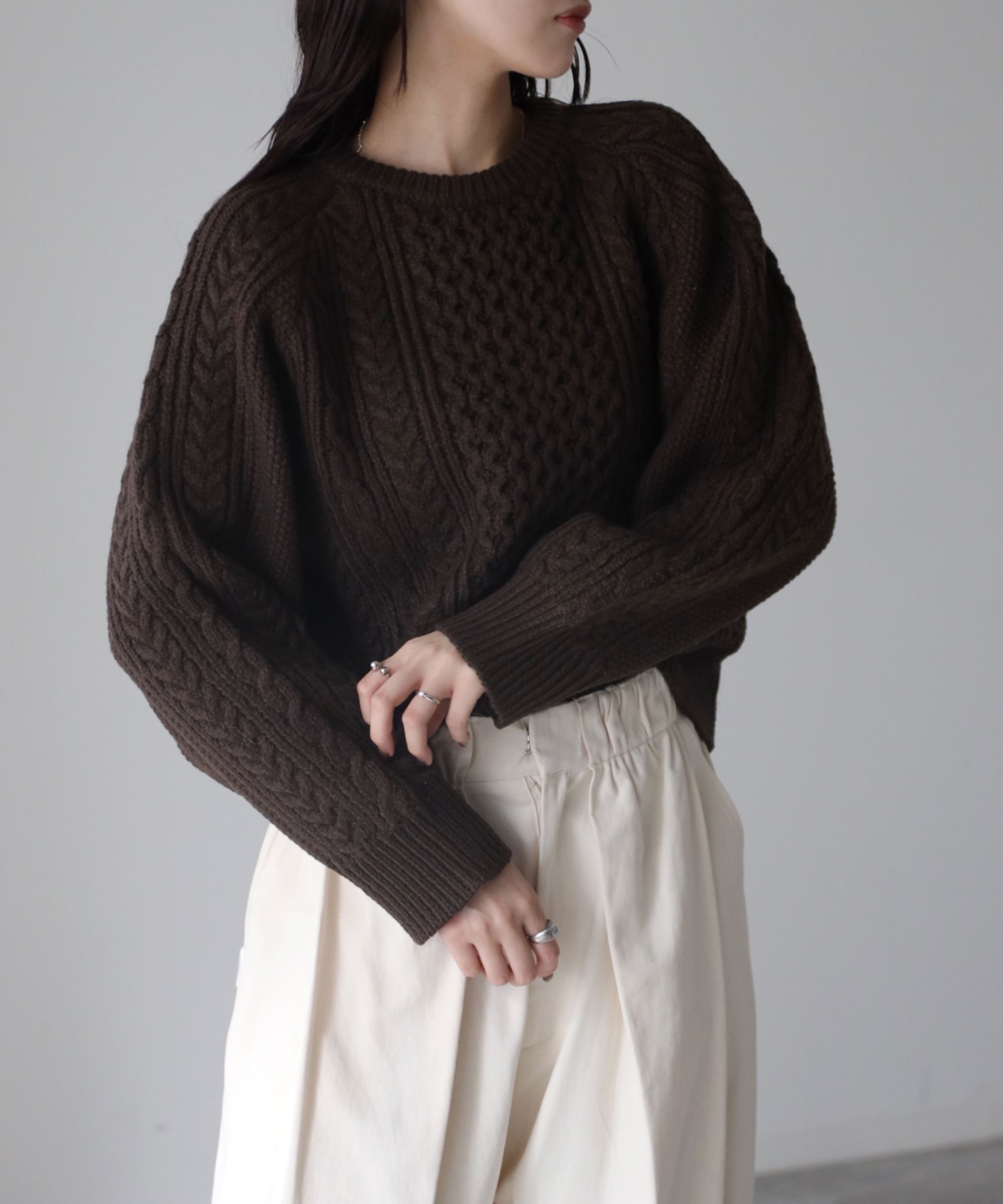 model: 164cm. 着用サイズ：FREE