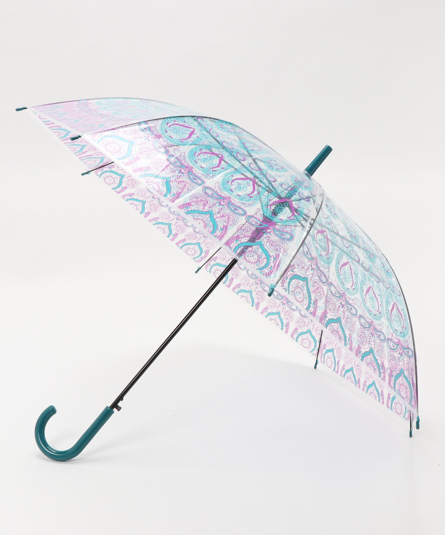 チャイハネ エスニック透明ビニール傘 曼荼羅模様 優先配送